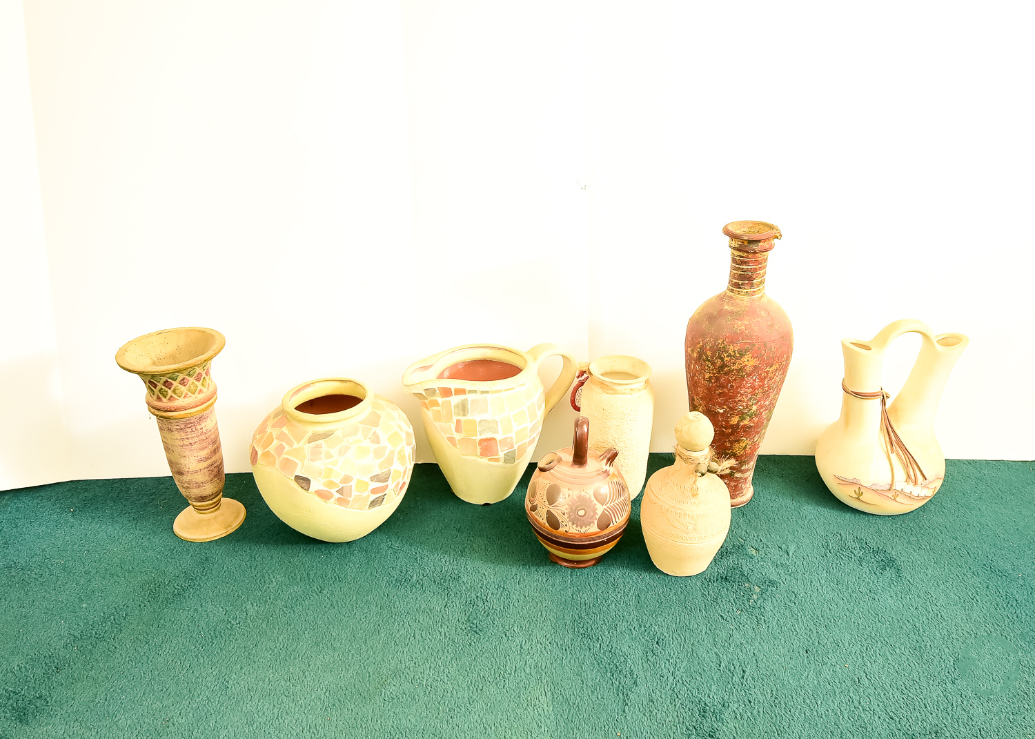 Collection of Eight Pottery Pieces