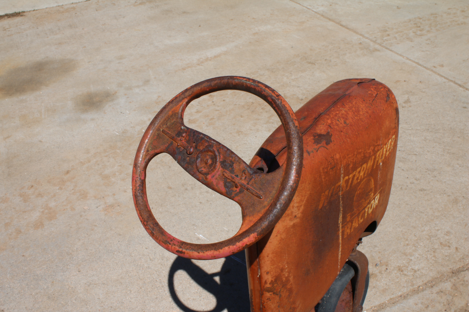 Vintage Children's Tractor and Wagon