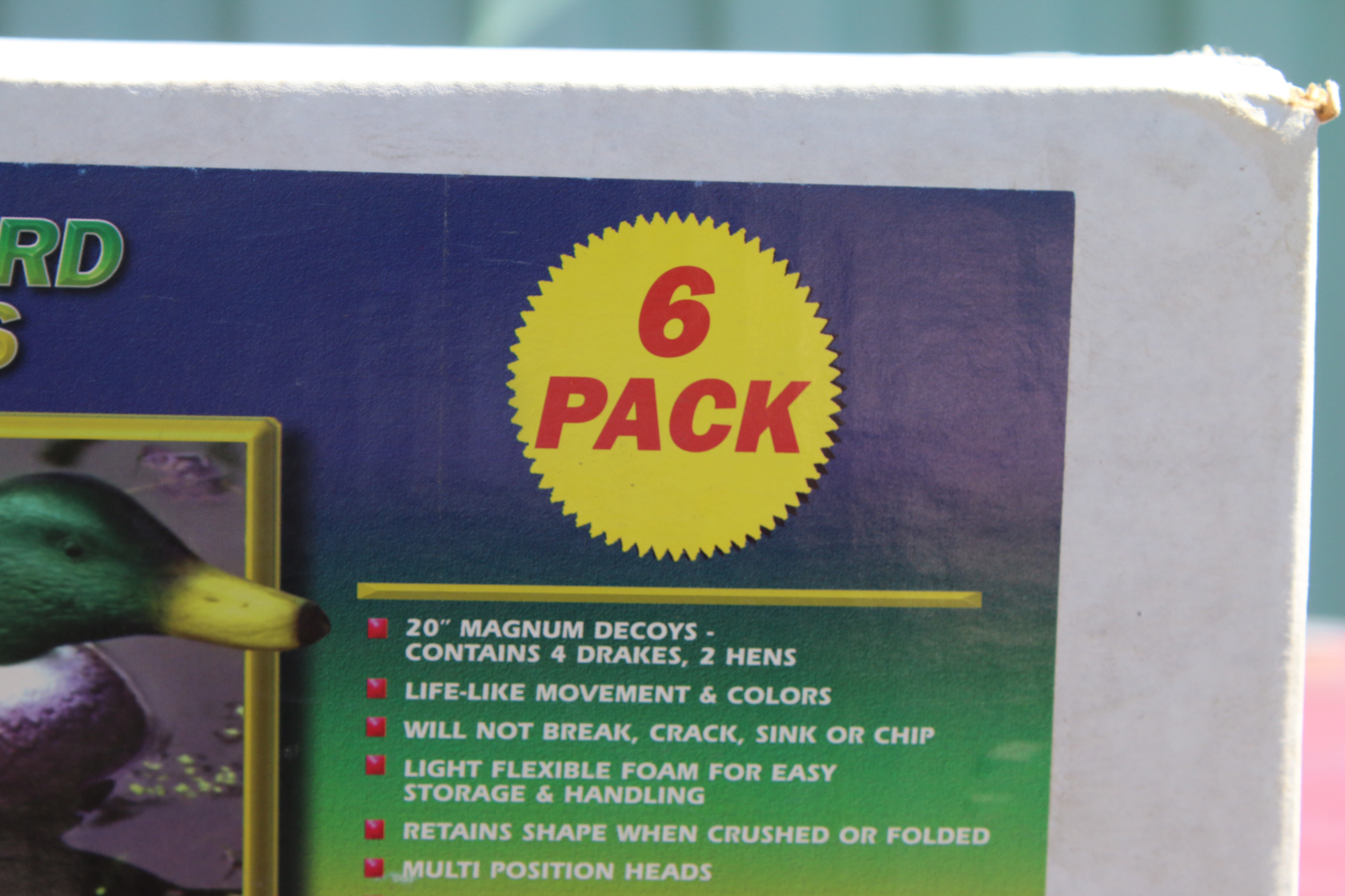 Magnum Mallard Duck Decoy New in Box 6 pack