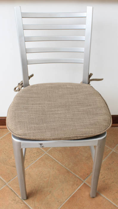 Pair of Silver Tone Metal Chairs