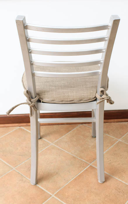 Pair of Silver Tone Metal Chairs