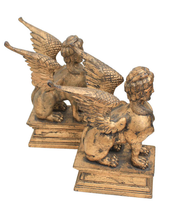 Pair of Sphinx Statuettes