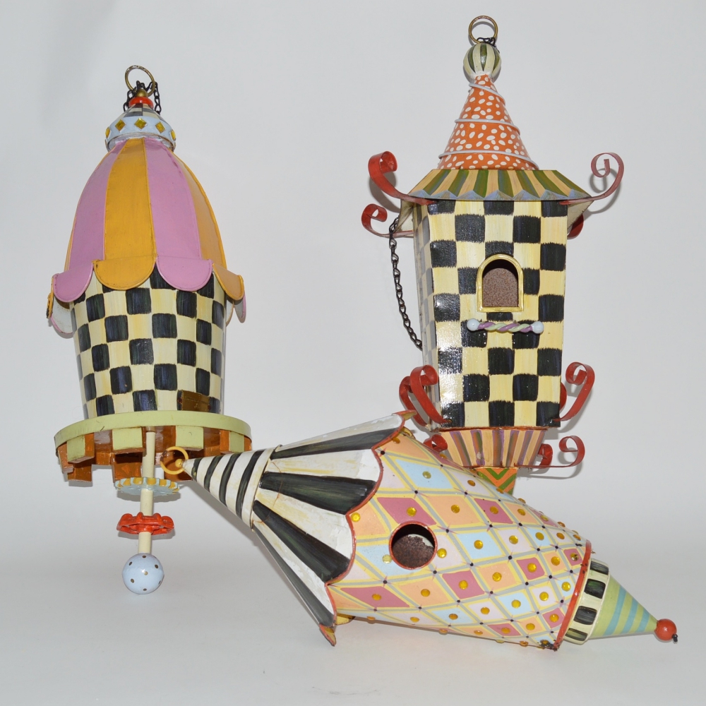 MacKenzie - Childs Whimsical Bird Houses
