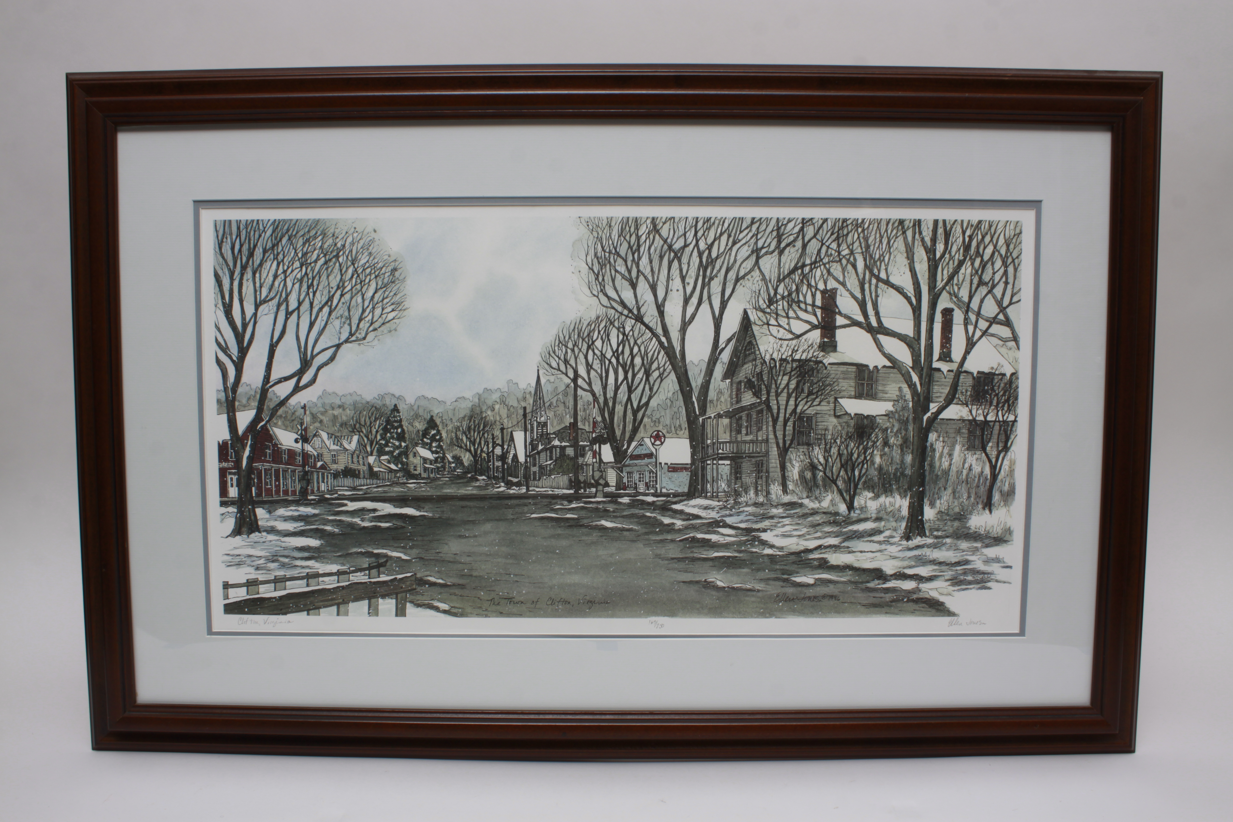 Trio of Ellen Jones Prints of Clifton Virginia Landmarks