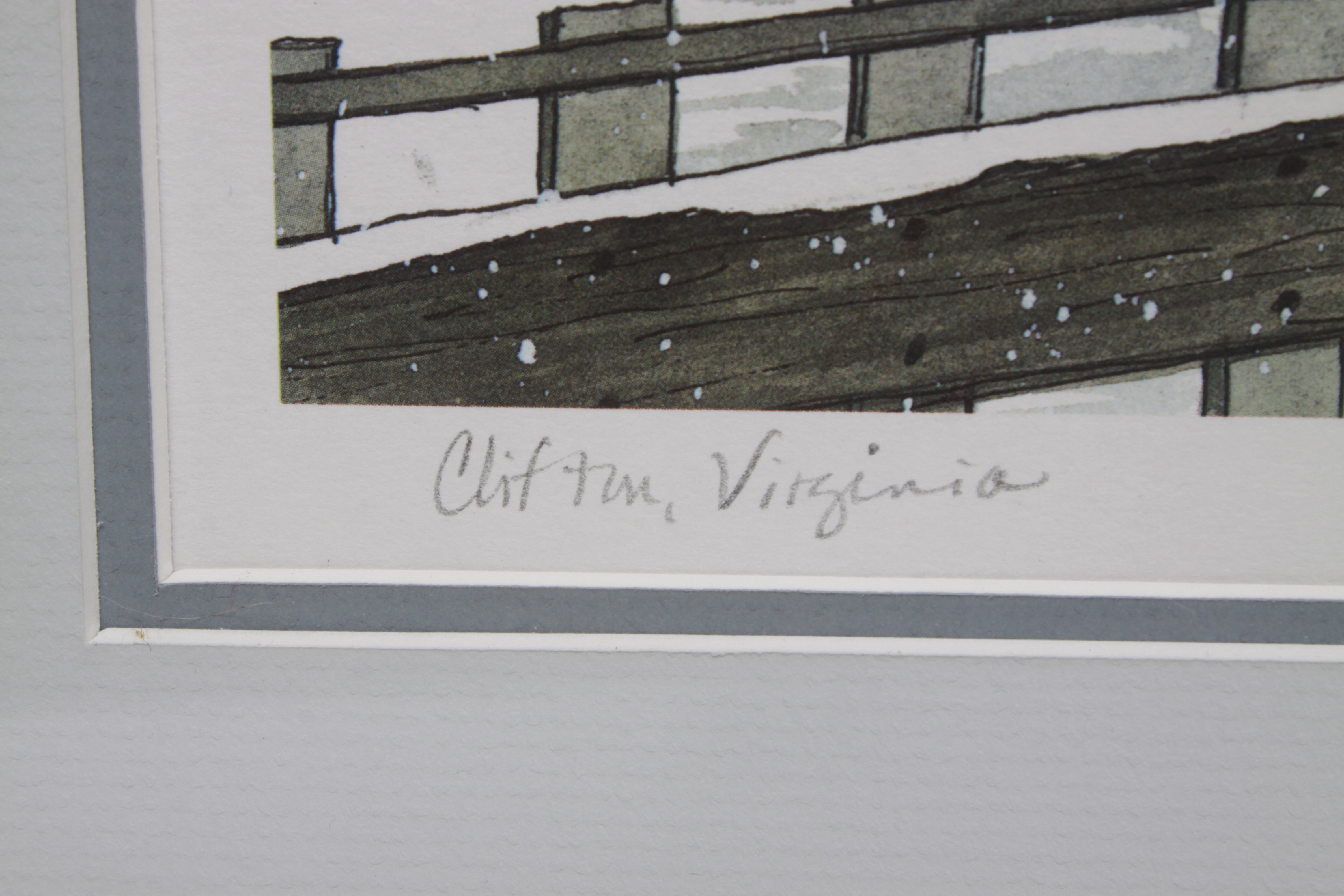 Trio of Ellen Jones Prints of Clifton Virginia Landmarks