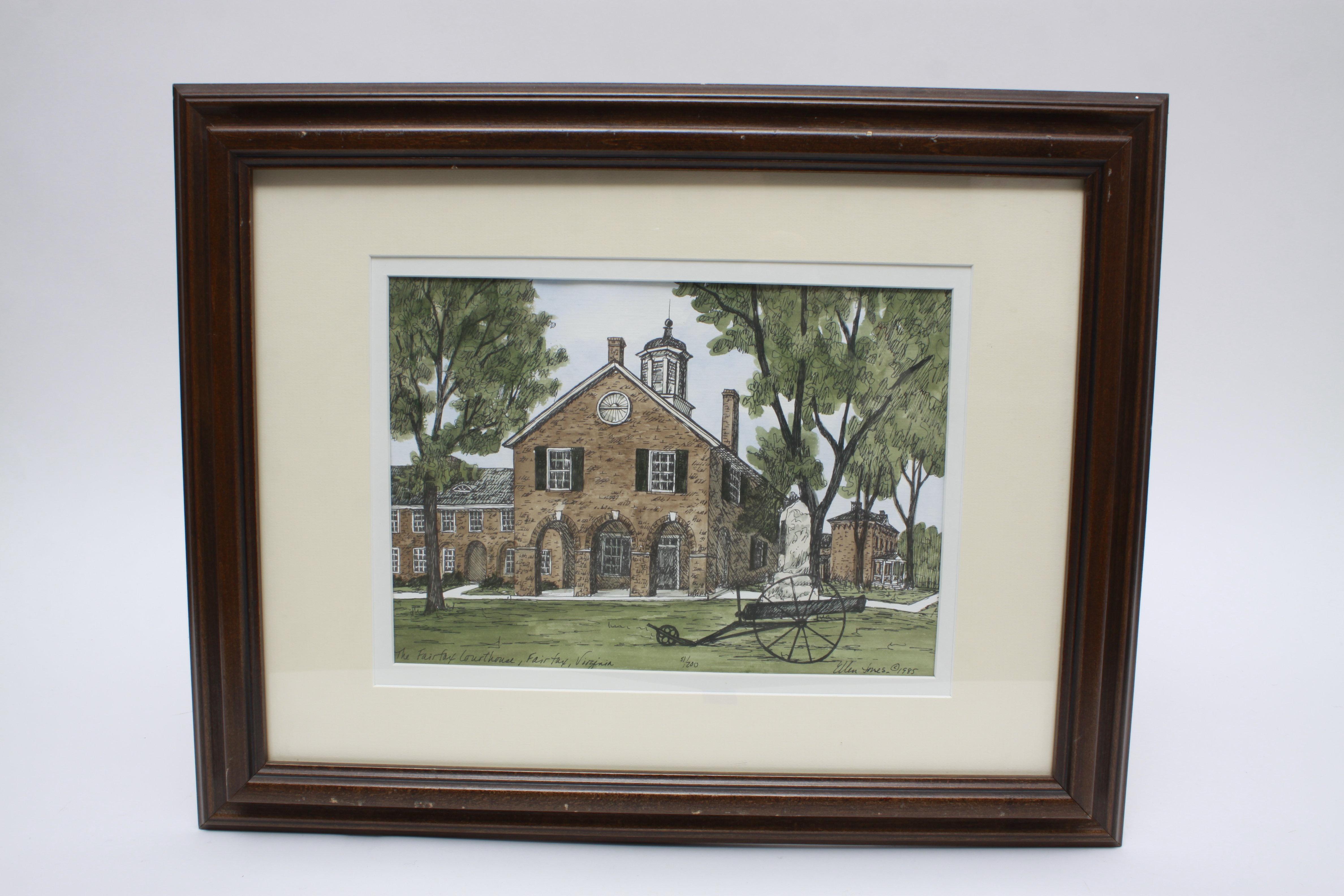 Trio of Ellen Jones Prints of Clifton Virginia Landmarks