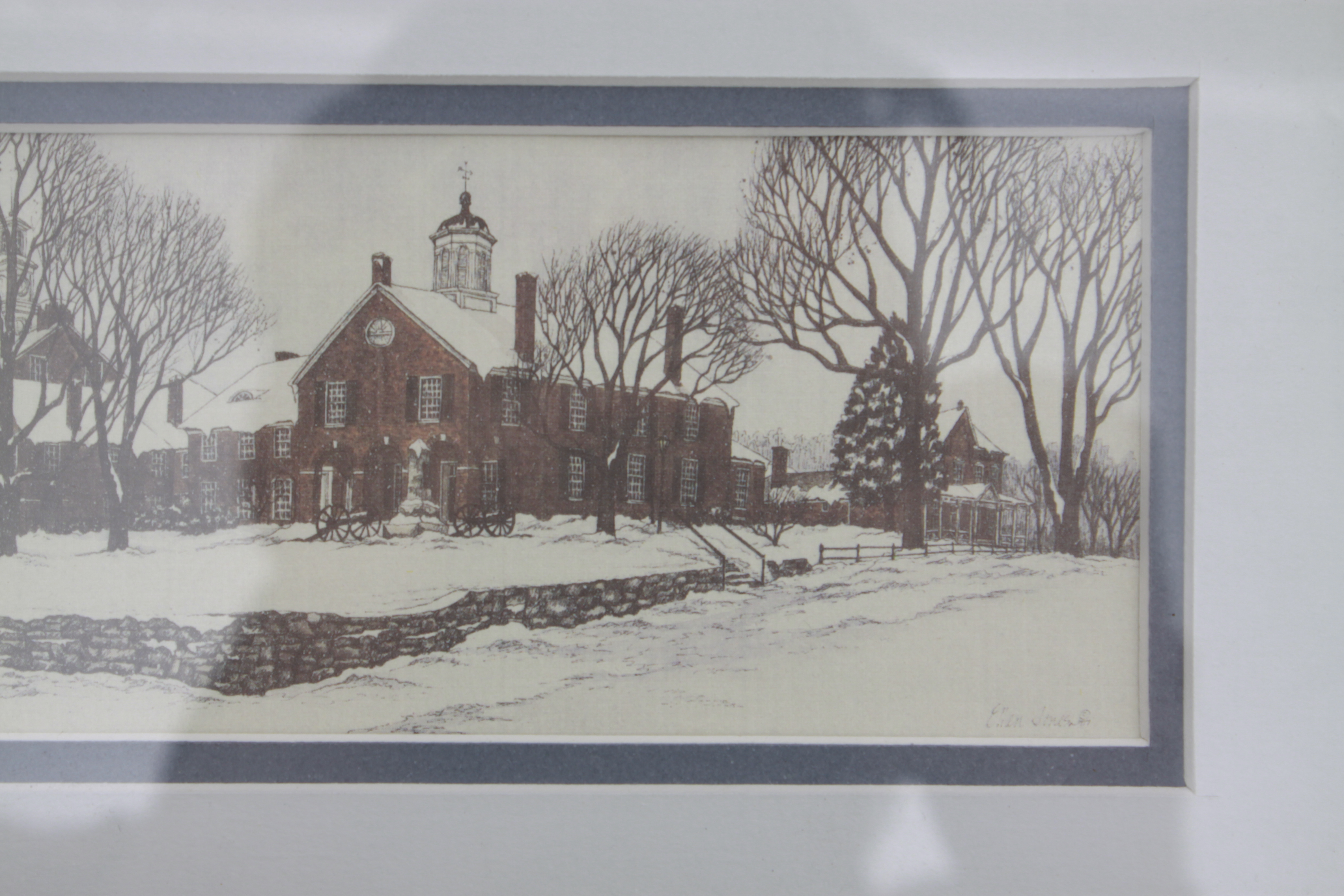 Trio of Ellen Jones Prints of Clifton Virginia Landmarks