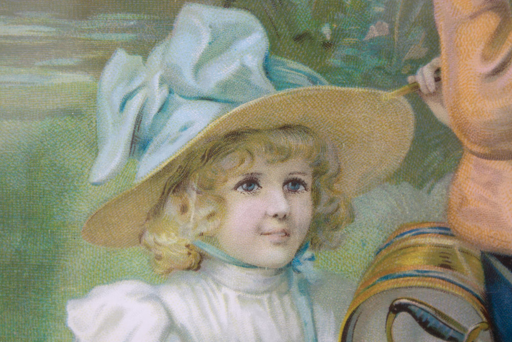 Antique Chromolithograph Print "A Future C.I.V."