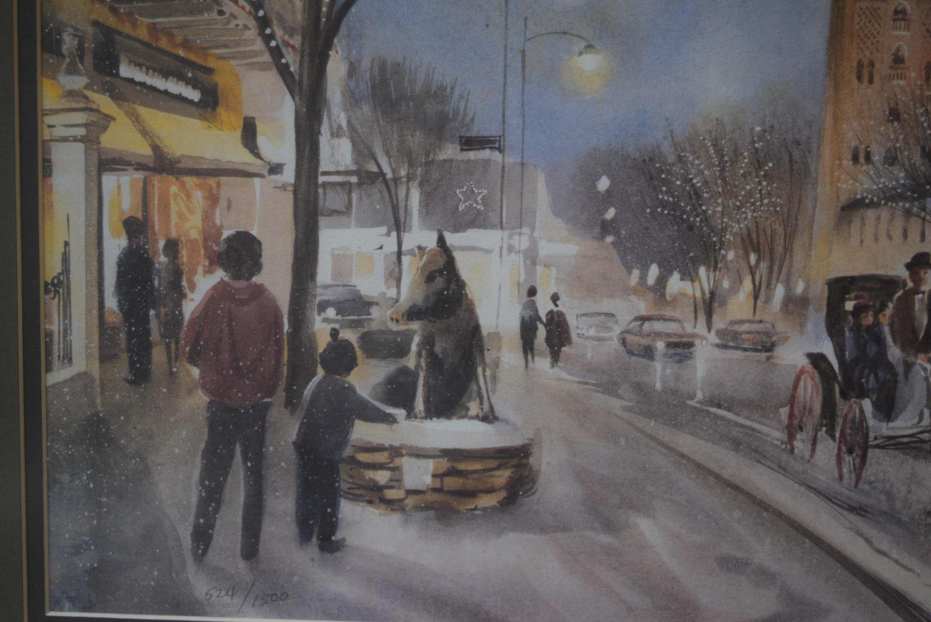J R Hamil 'Plaza Twilight' Limited Edition Signed Lithograph