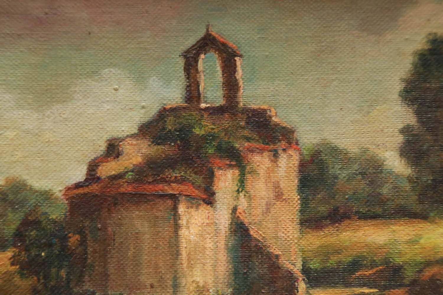 Framed Oil Painting Signed Devello