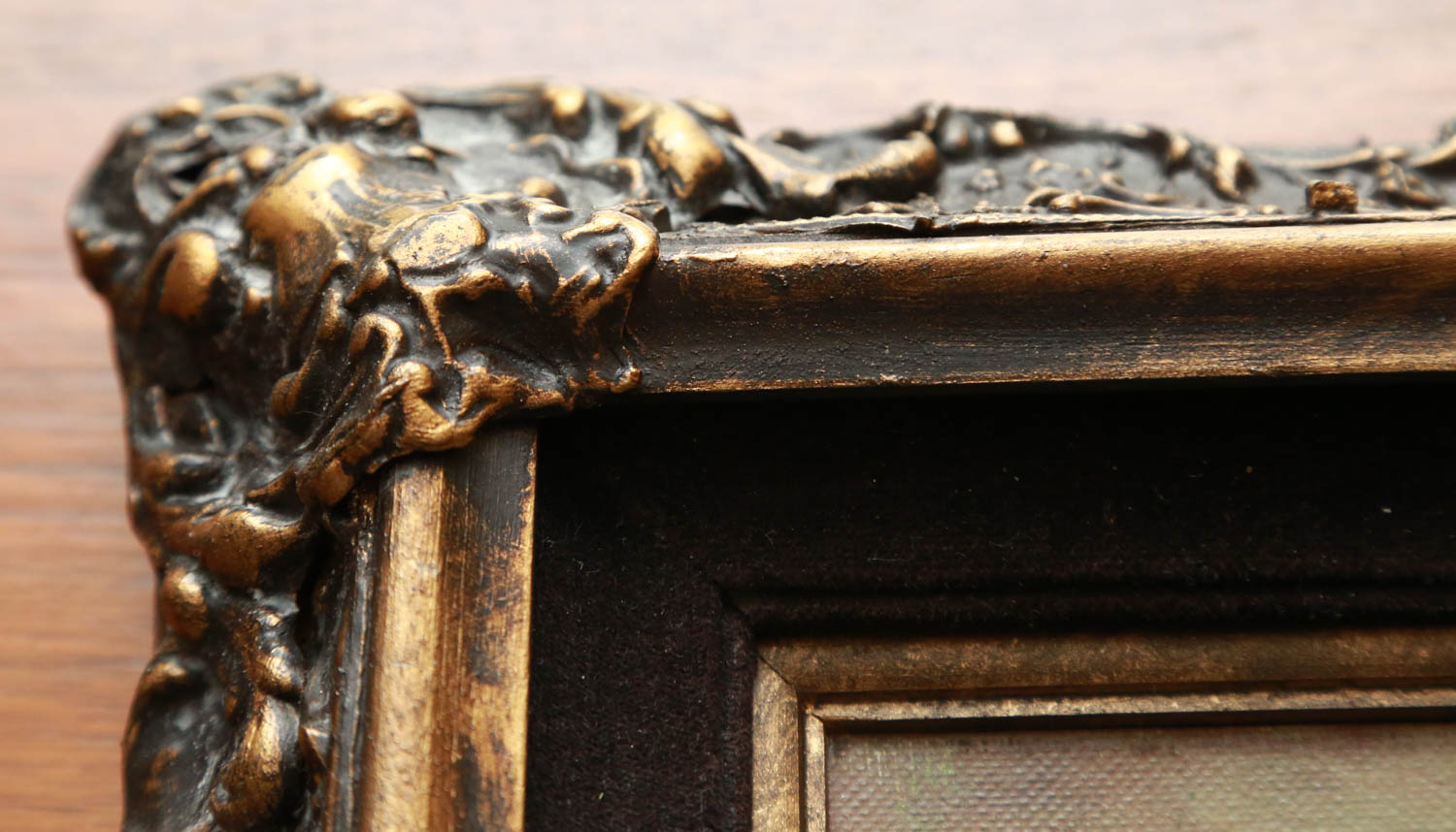 Framed Oil Painting Signed Devello