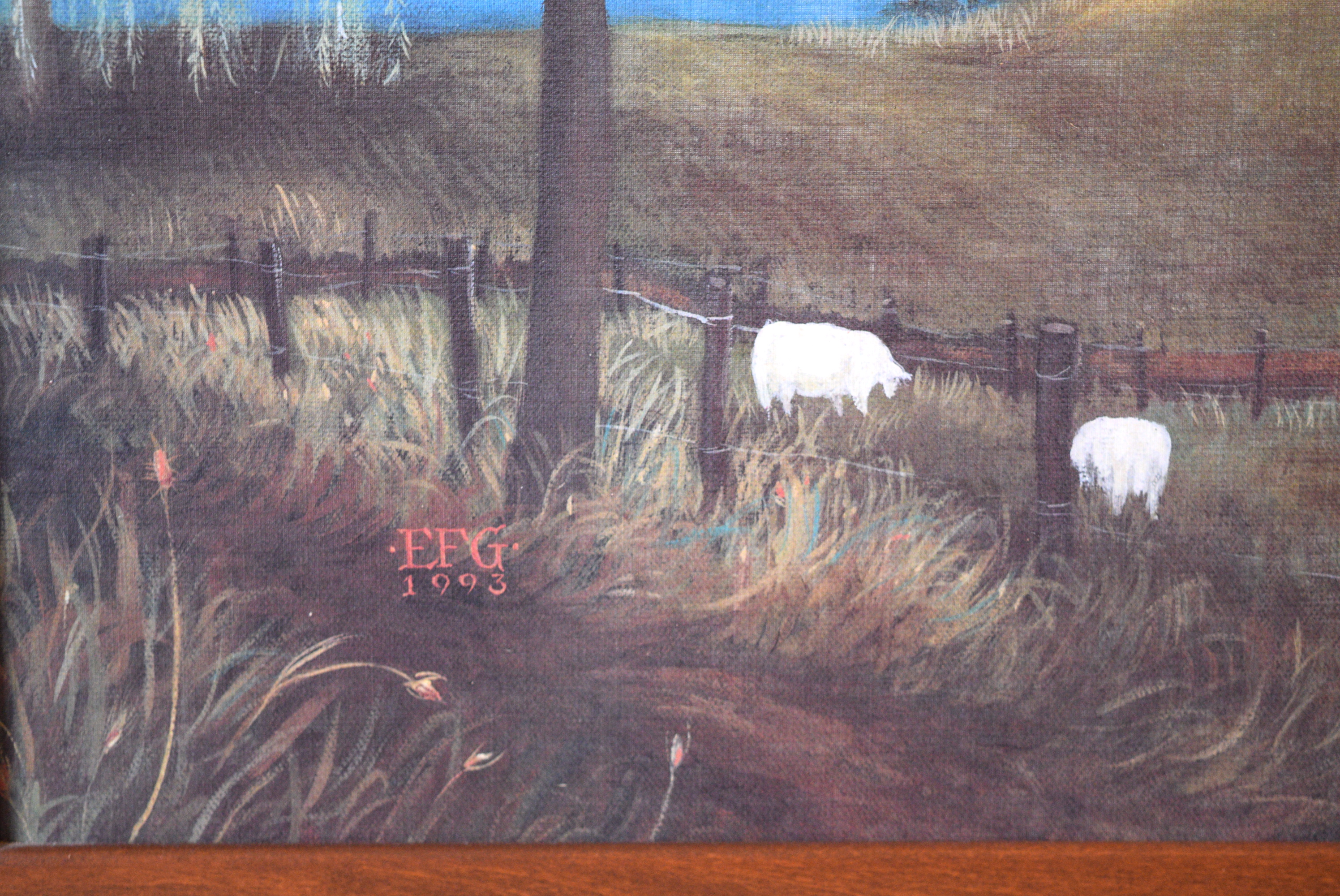 Elizabeth Gilkey Lithograph on Board