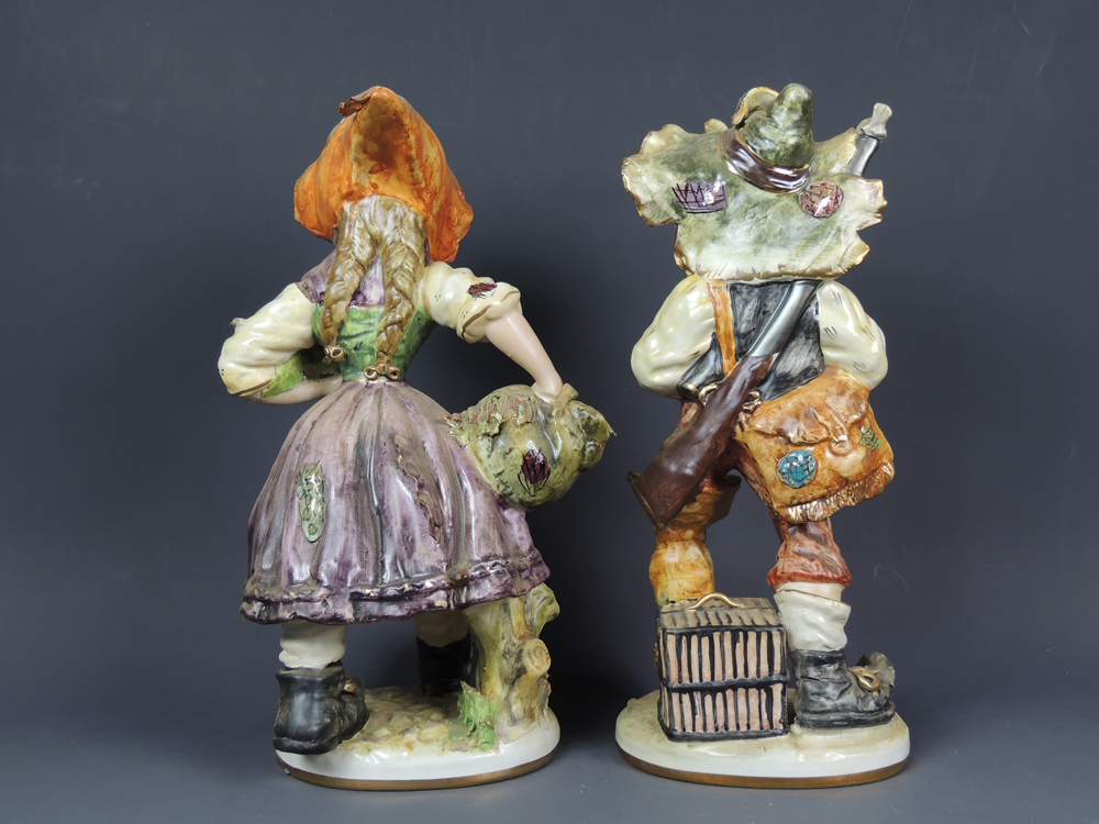 Hand-Painted Italian Boy and Girl Vagabond Figurines
