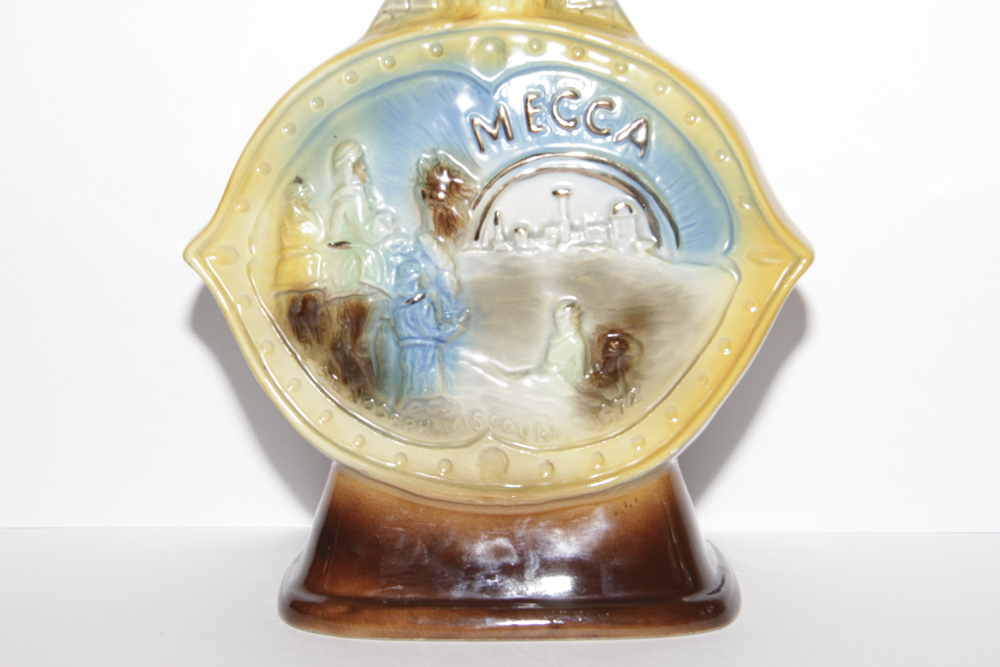 Vintage Ceramic 1972 Jim Beam Moila Temple Liquor Decanter