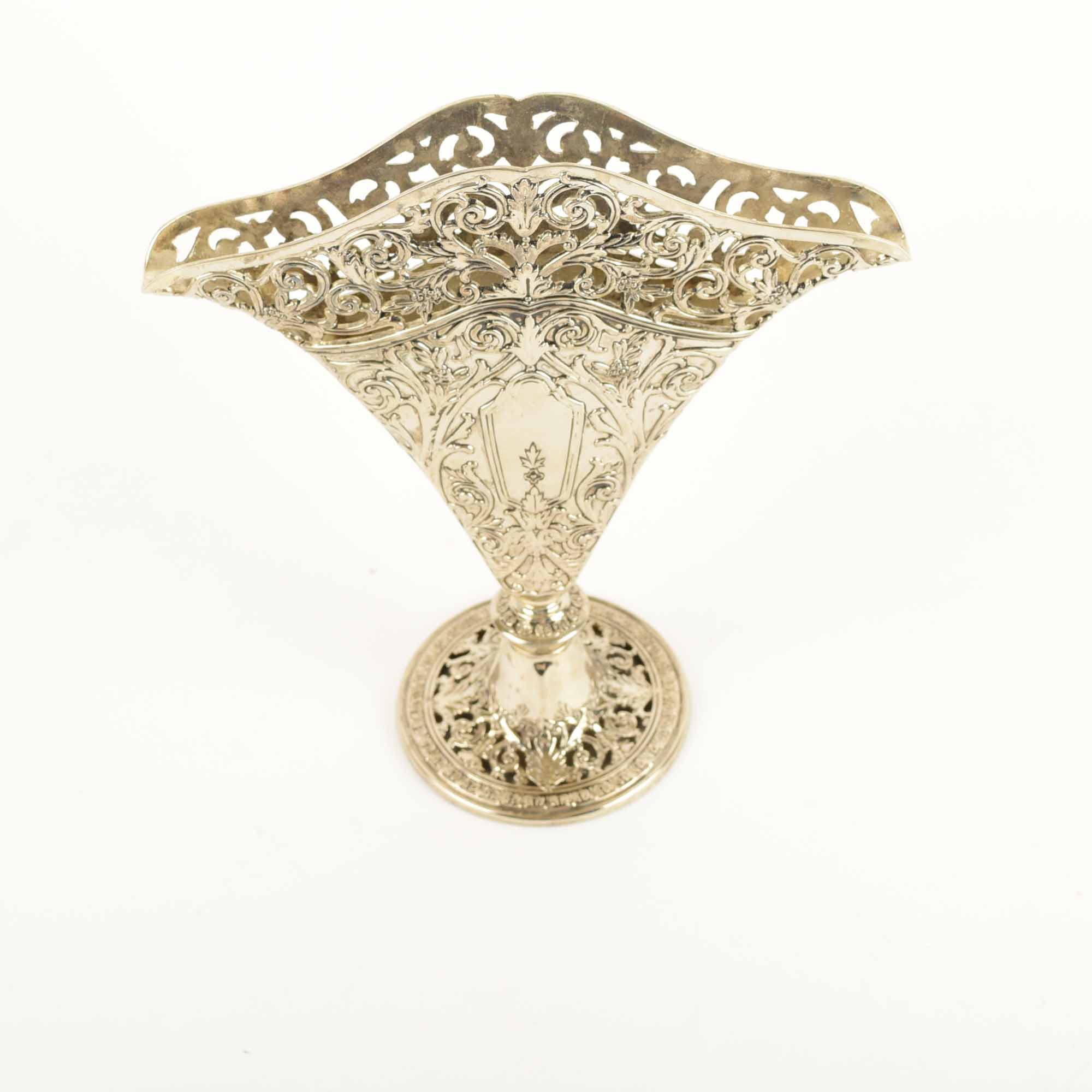 Godinger Silver Art Co. Silverplated Fan Vase