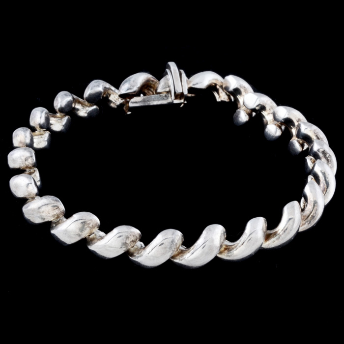 Italian Sterling Silver Link Bracelet
