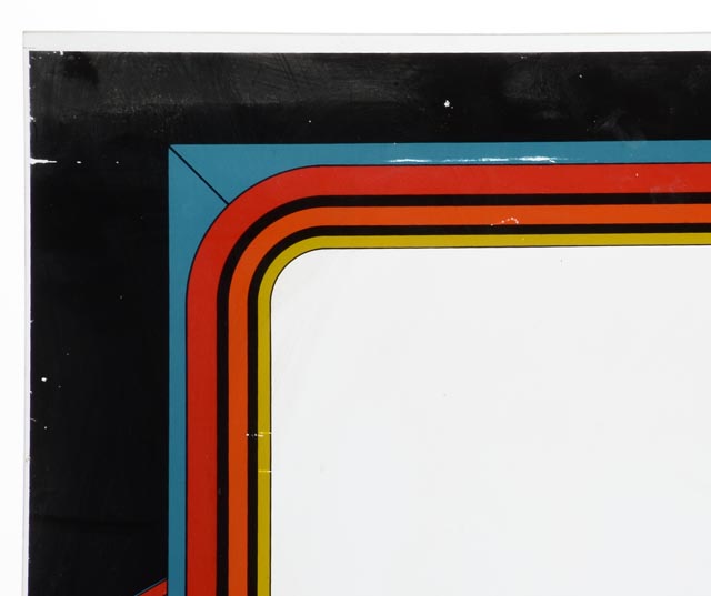 Vintage 1982 Arcade "Robotron 2084" Glass Face Plate and Marrquee