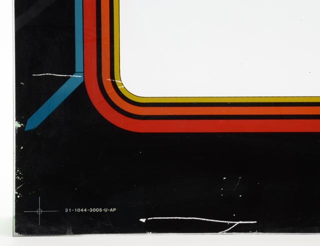 Vintage 1982 Arcade "Robotron 2084" Glass Face Plate and Marrquee