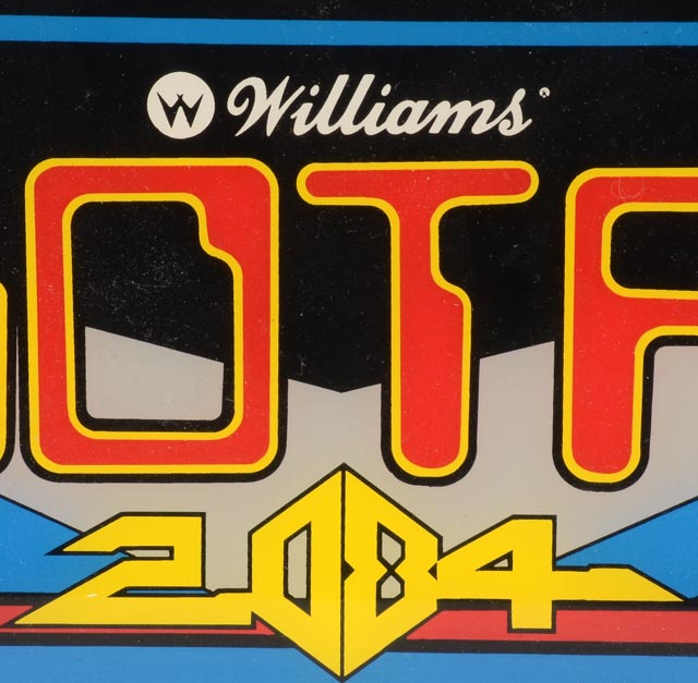 Vintage 1982 Arcade "Robotron 2084" Glass Face Plate and Marrquee