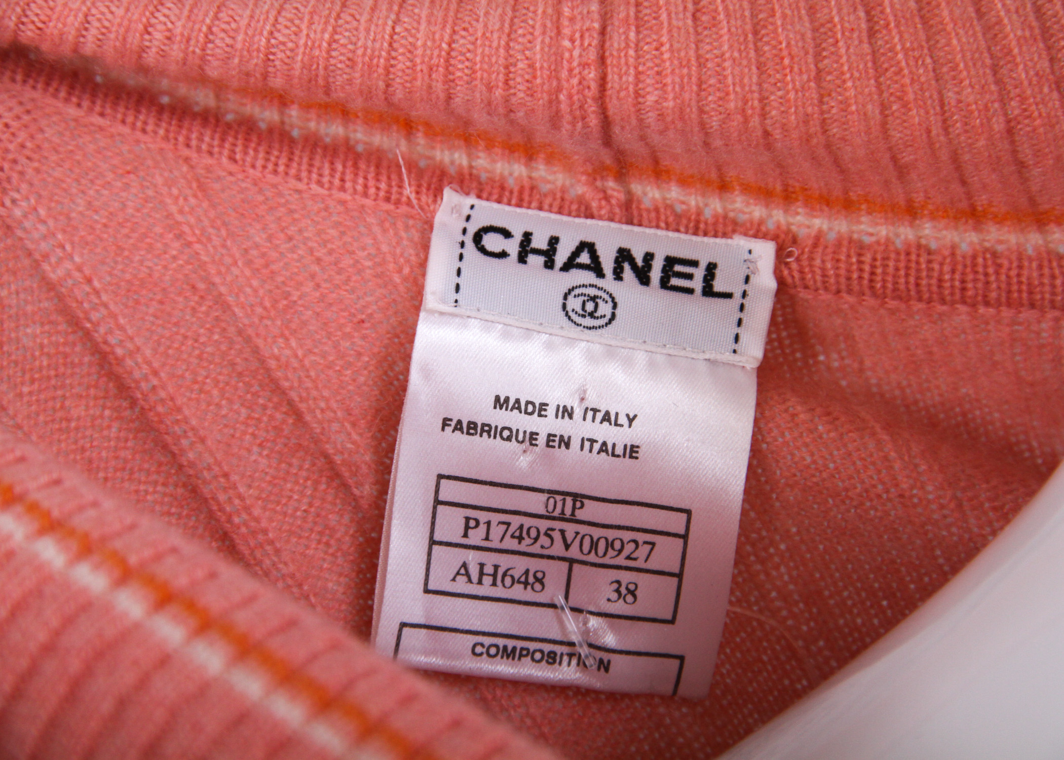 Chanel Cashmere Tennis Sweater