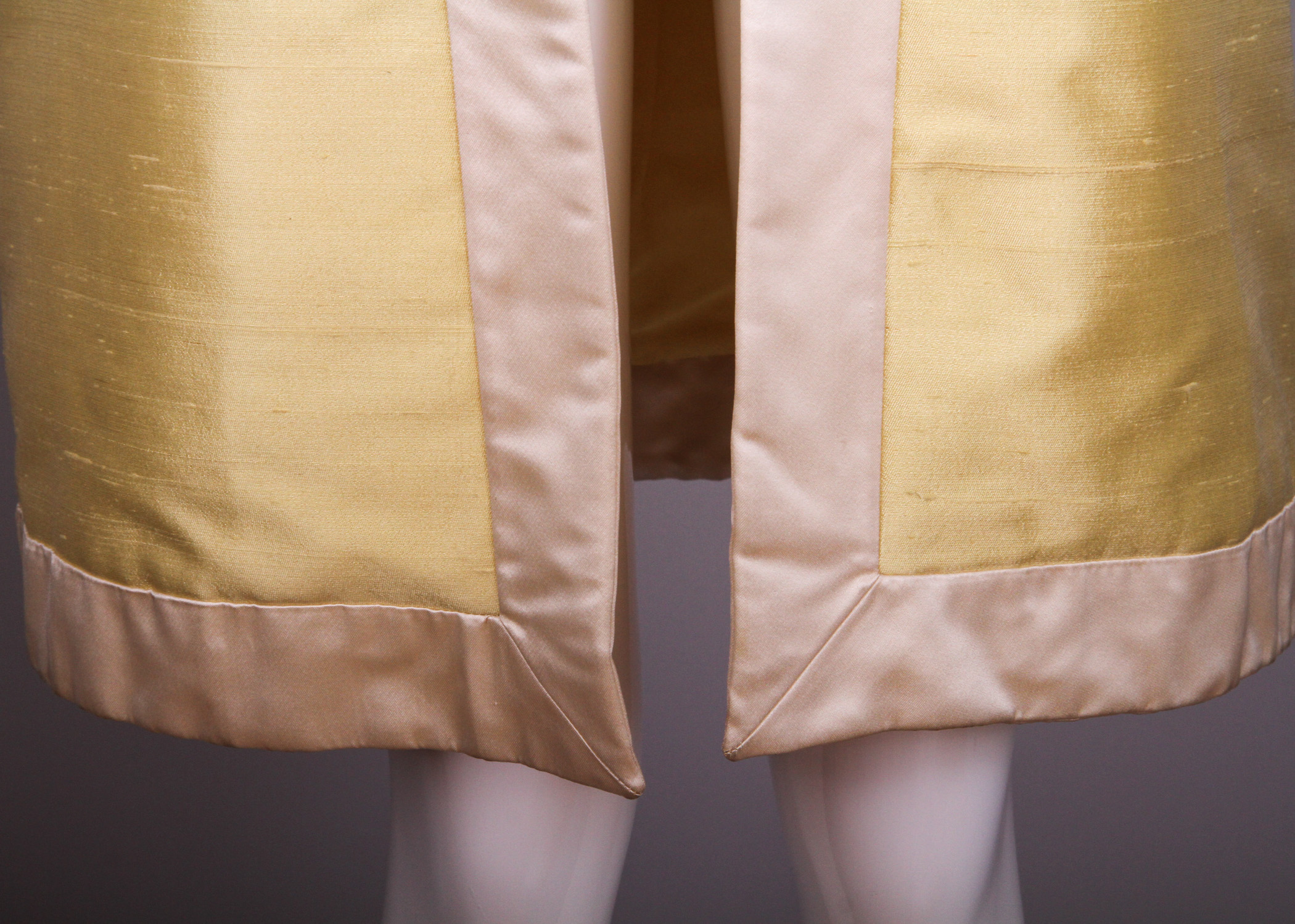 Valentino Dupion and Charmeuse Silk Duster Coat