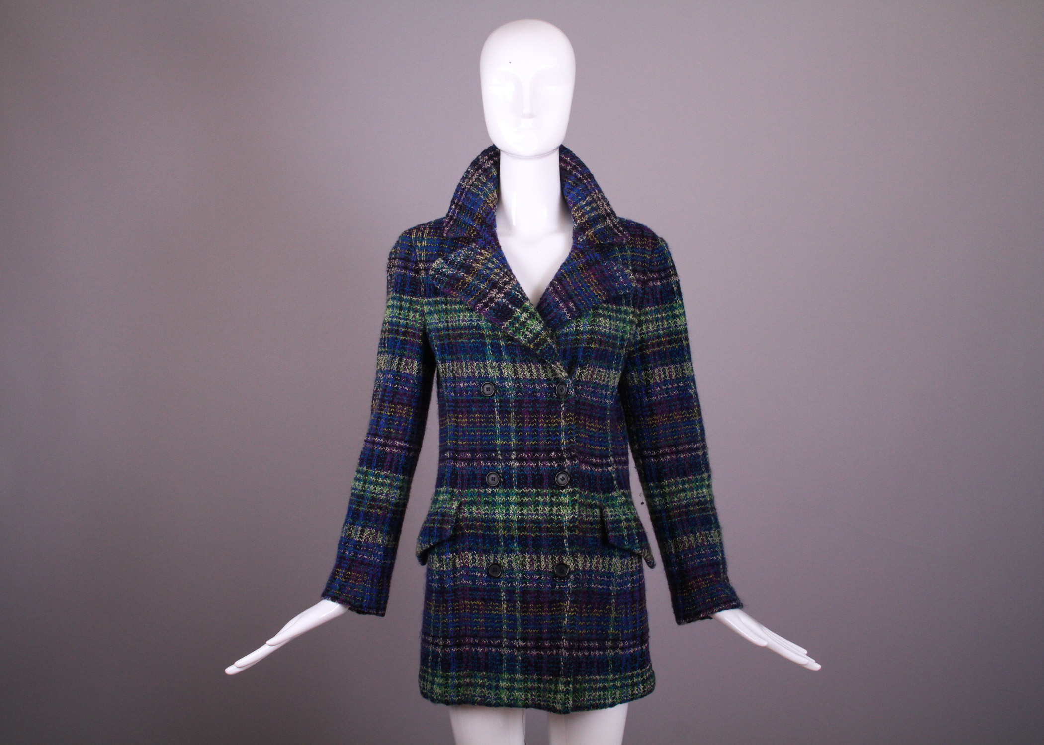 Missoni Knit Plaid Jacket Cardigan
