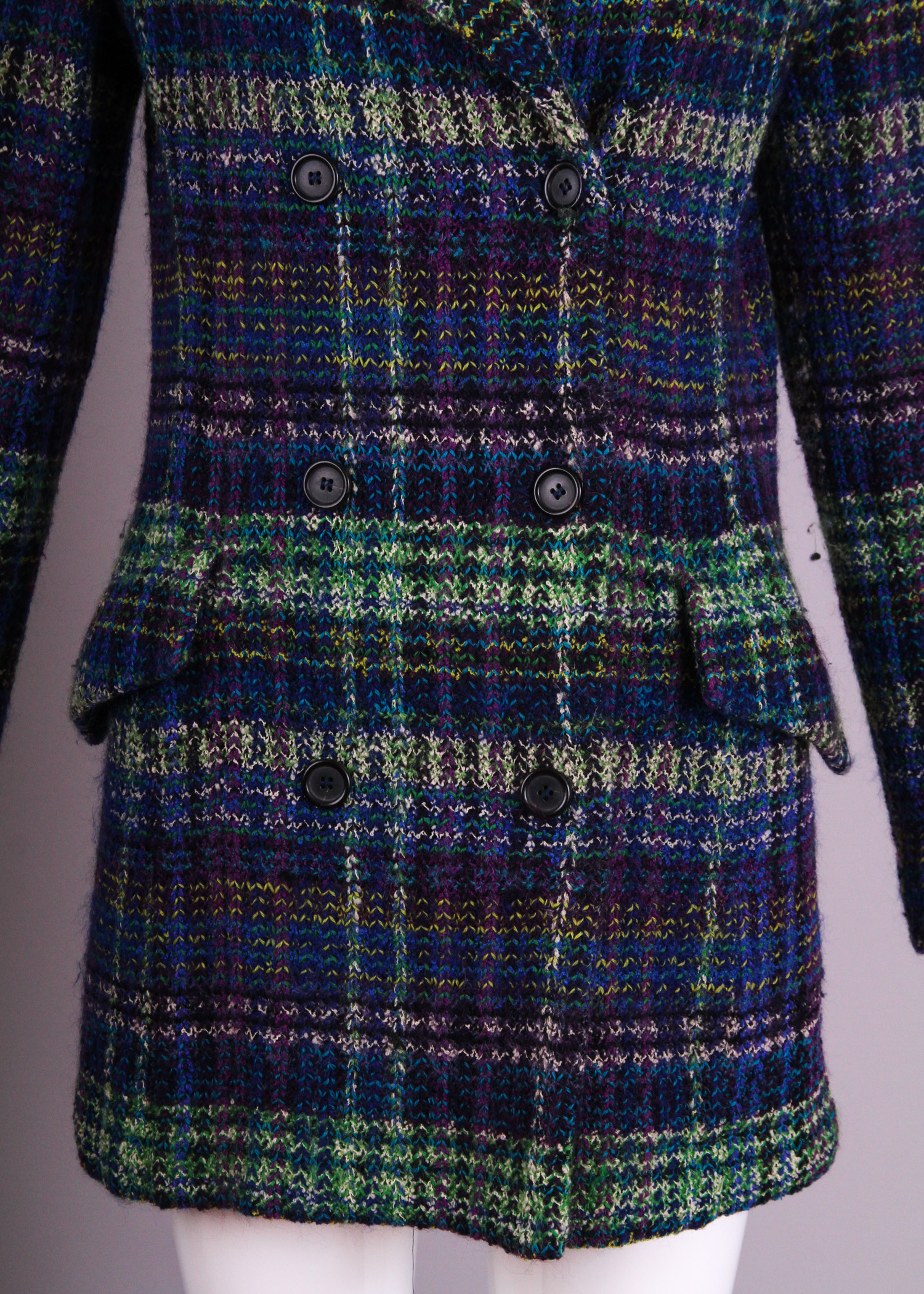 Missoni Knit Plaid Jacket Cardigan