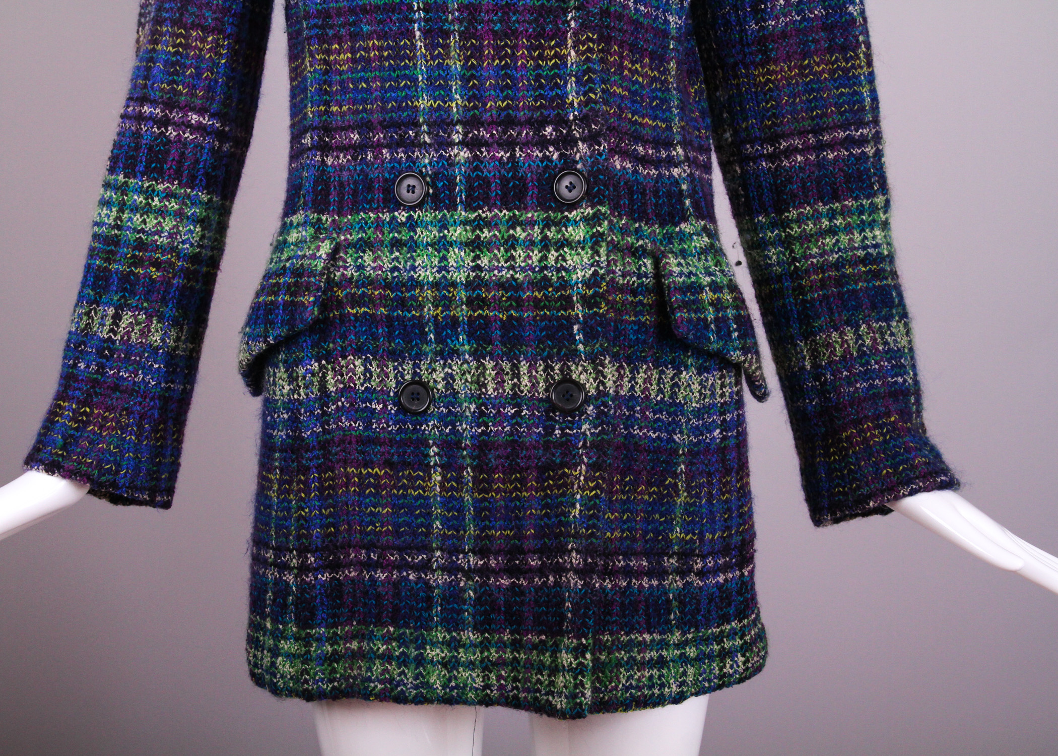 Missoni Knit Plaid Jacket Cardigan