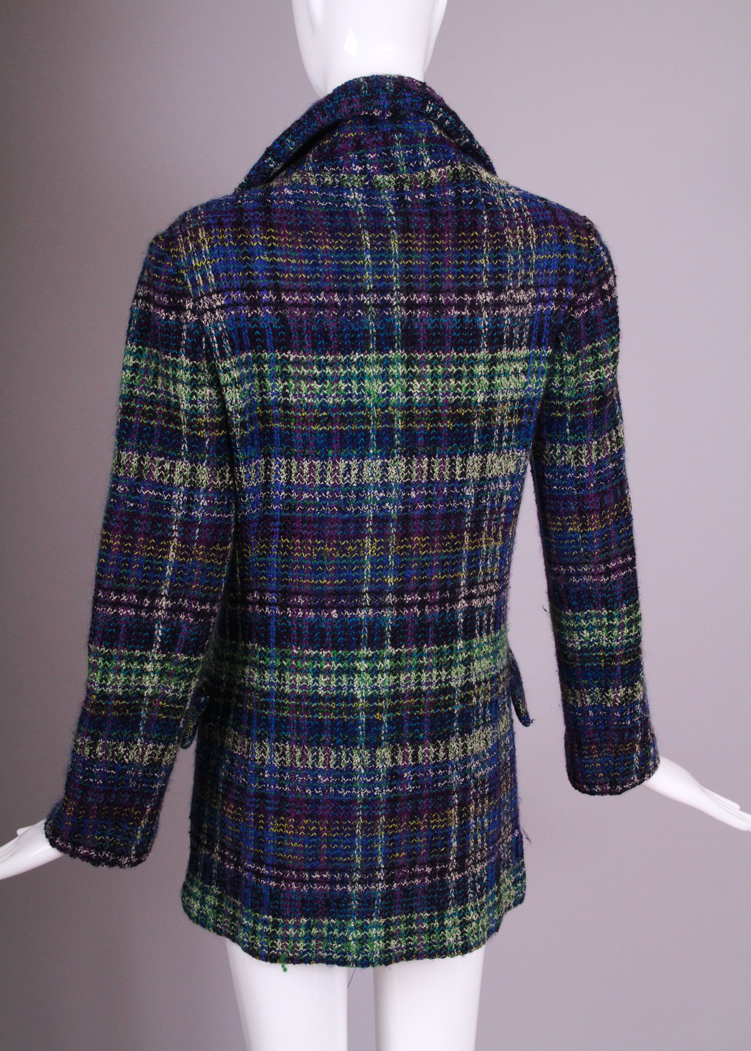 Missoni Knit Plaid Jacket Cardigan