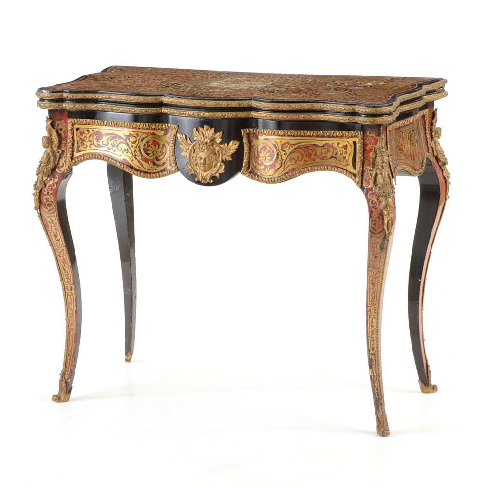 Napoleon III Boulle-Work Card Table