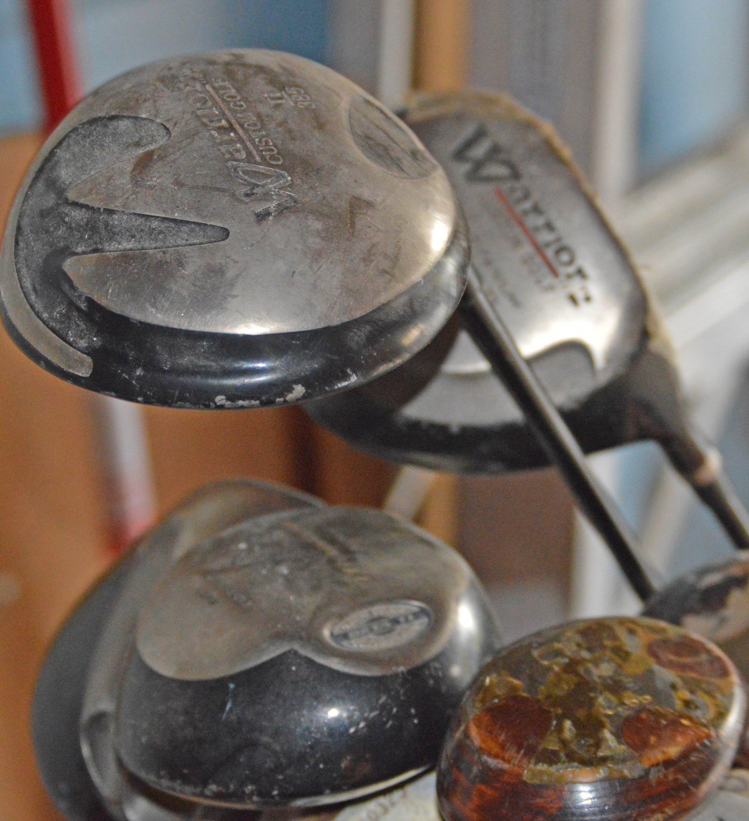 Ogio "Vaporlite" Golf Bag Stand with Assorted Vintage and Modern Clubs