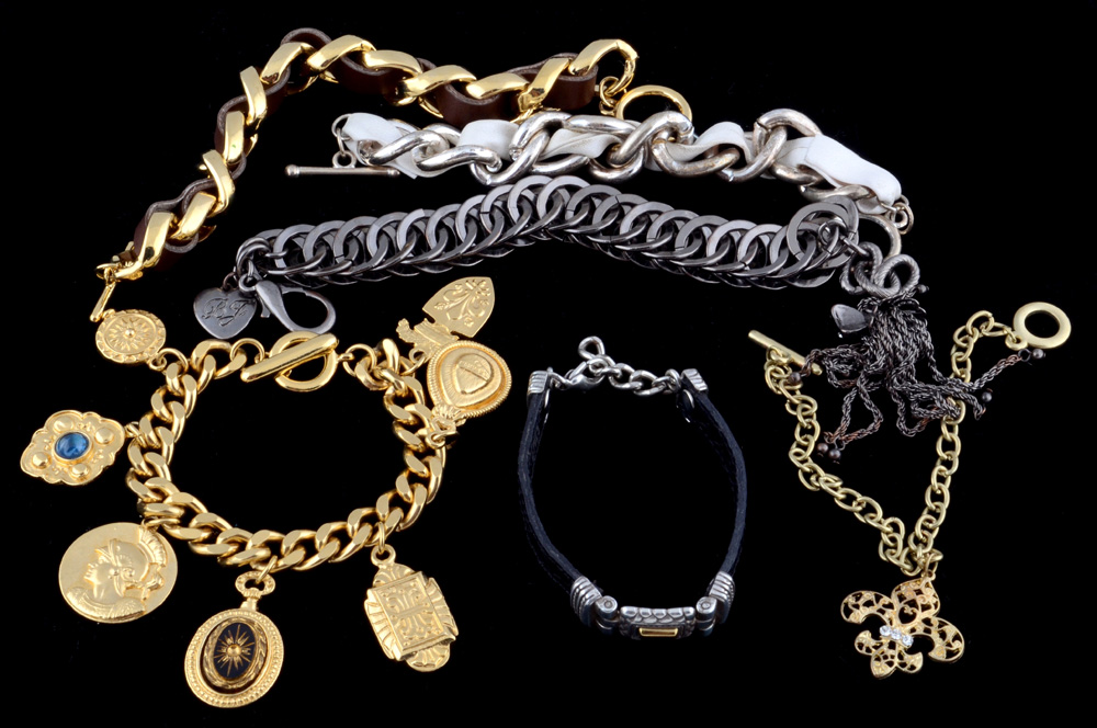 Collection of Fashion Costume Bracelets Including Ben-Amun