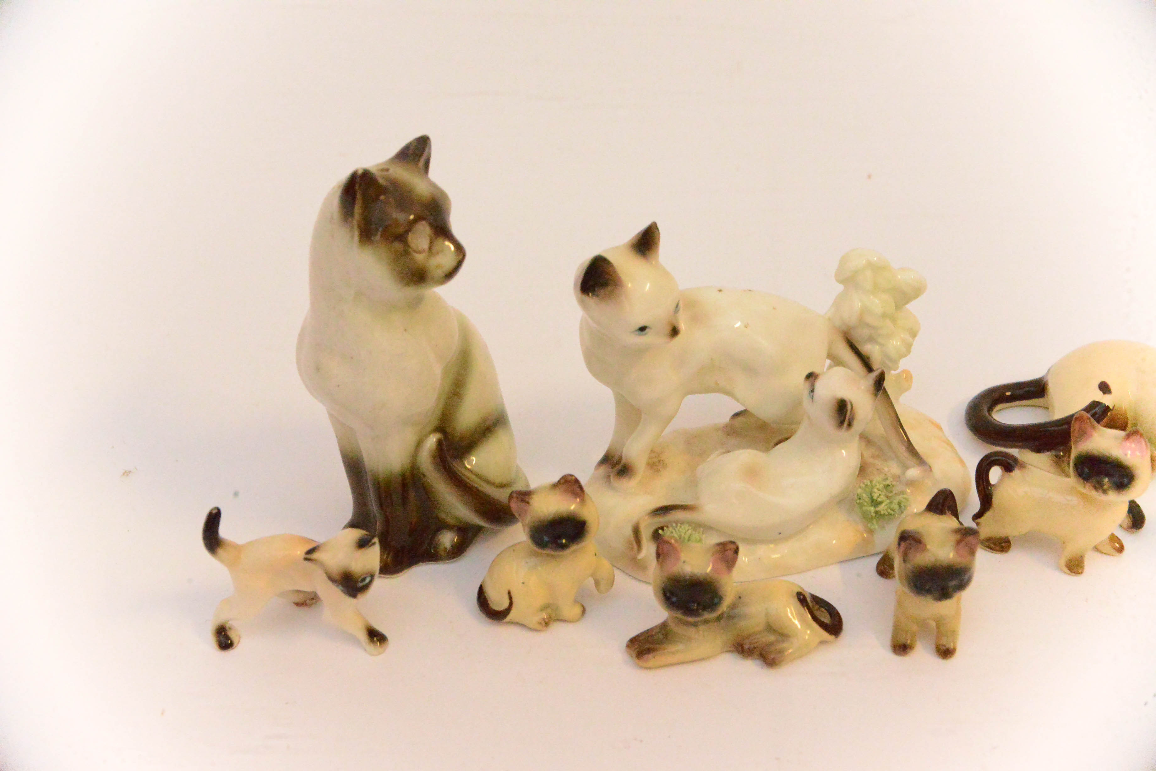Group of Ceramic Miniature Cats