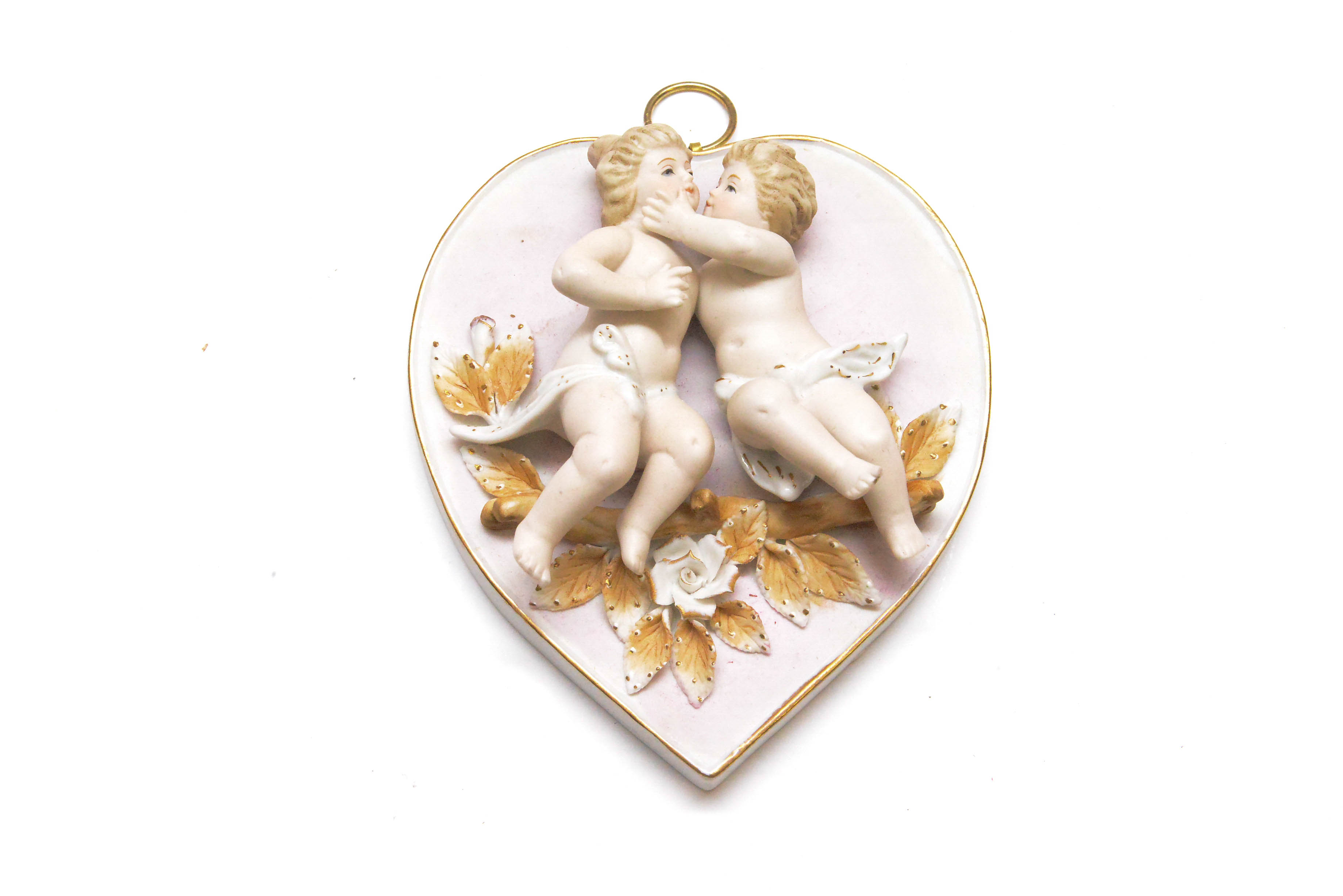 Porcelain Cherub Plaques