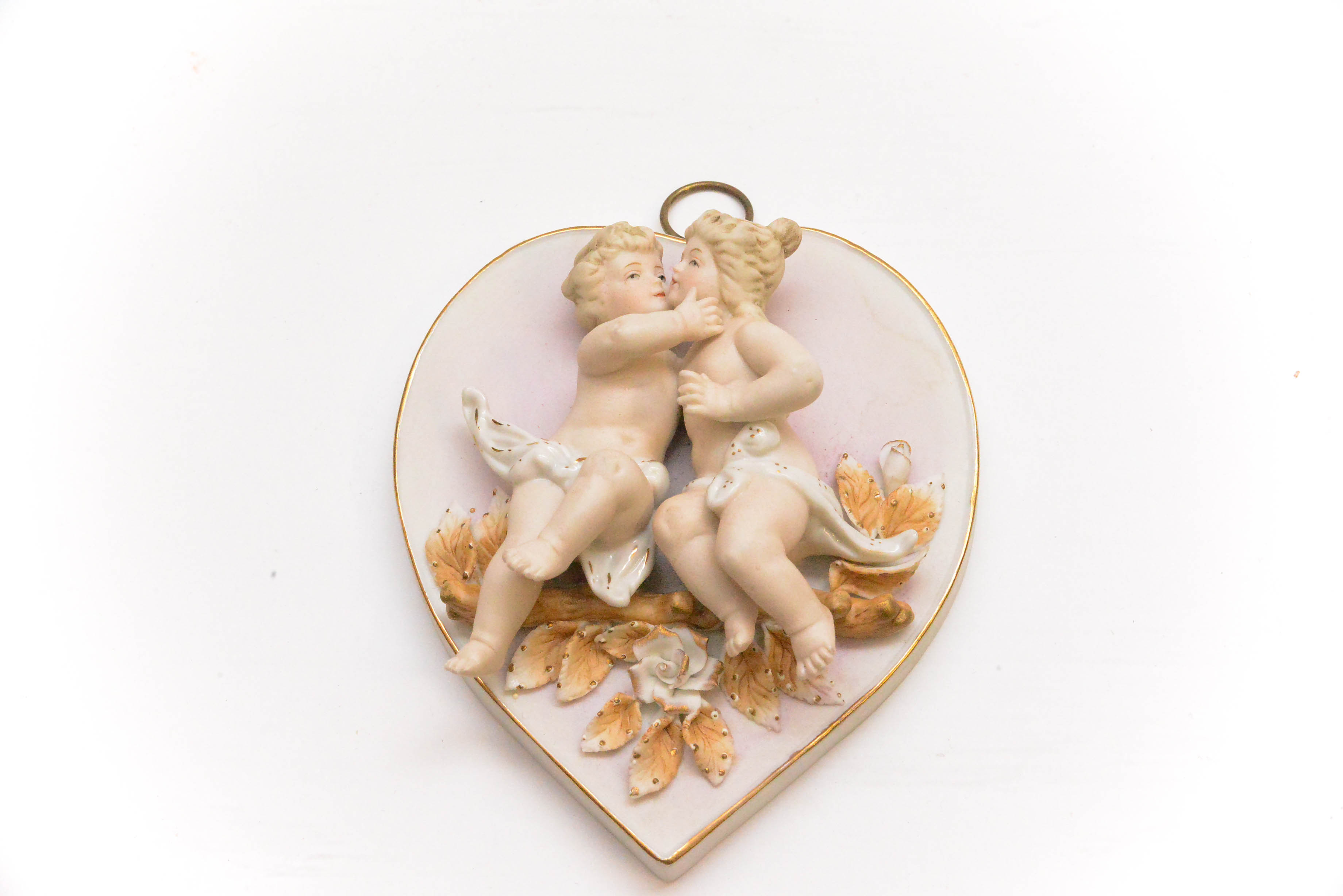 Porcelain Cherub Plaques