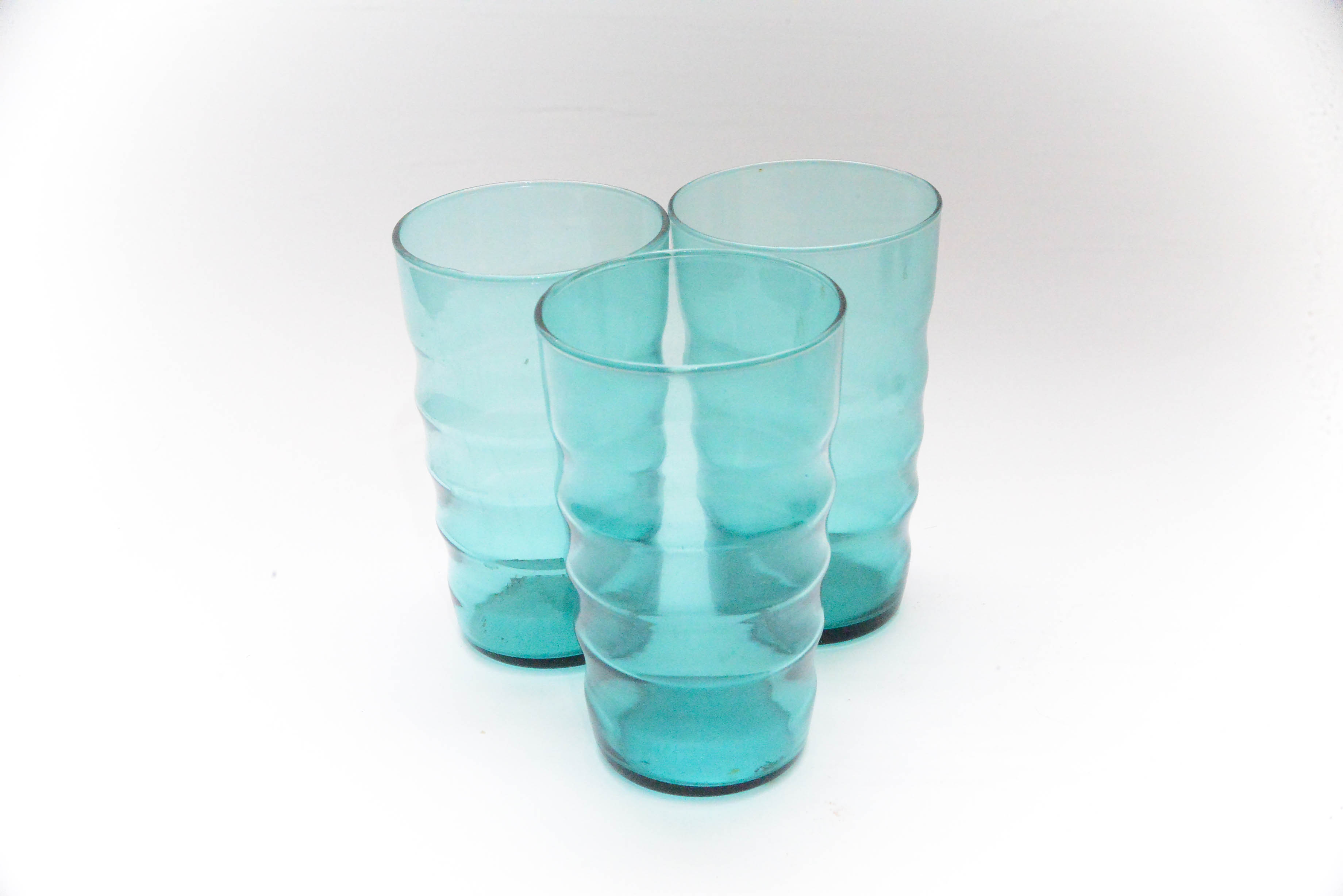 Glass Pitcher and Tumblers