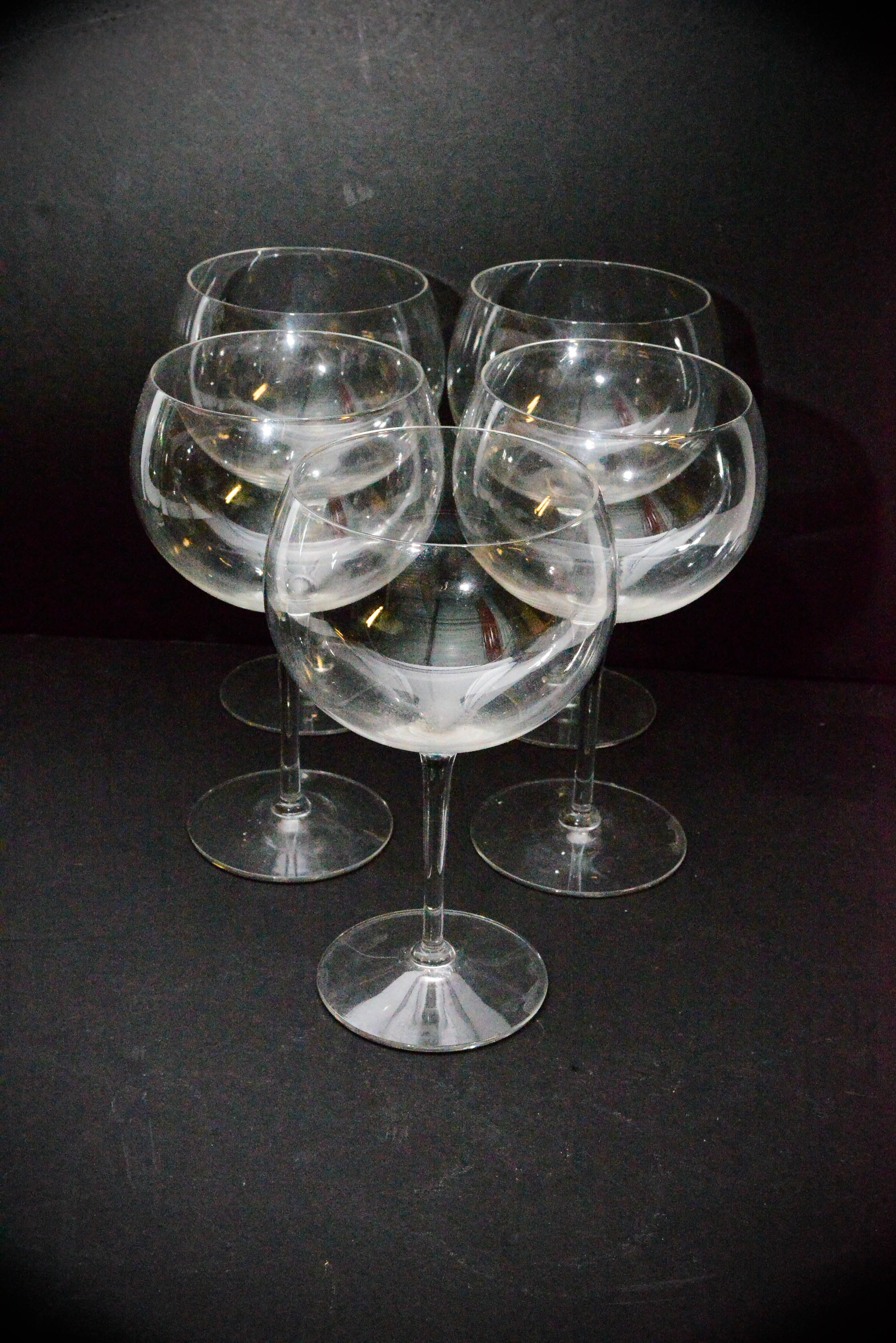 Decanter and Burgundy Glasses