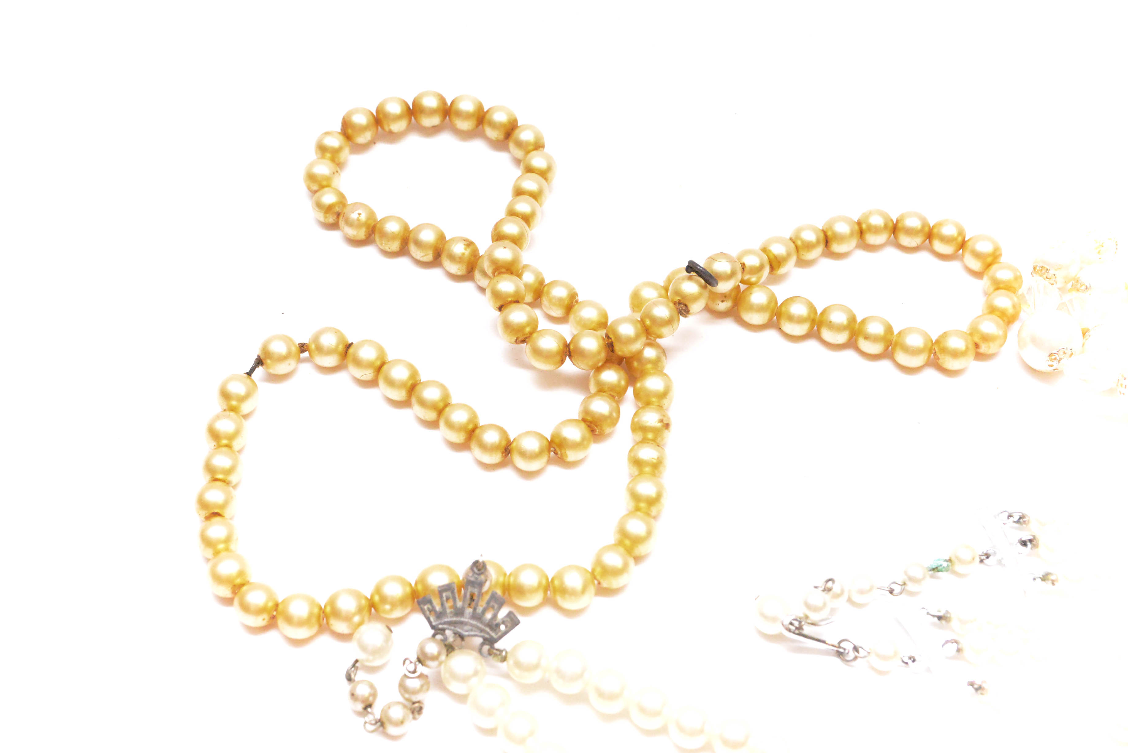 Collection of Vintage Costume Pearl Jewelry