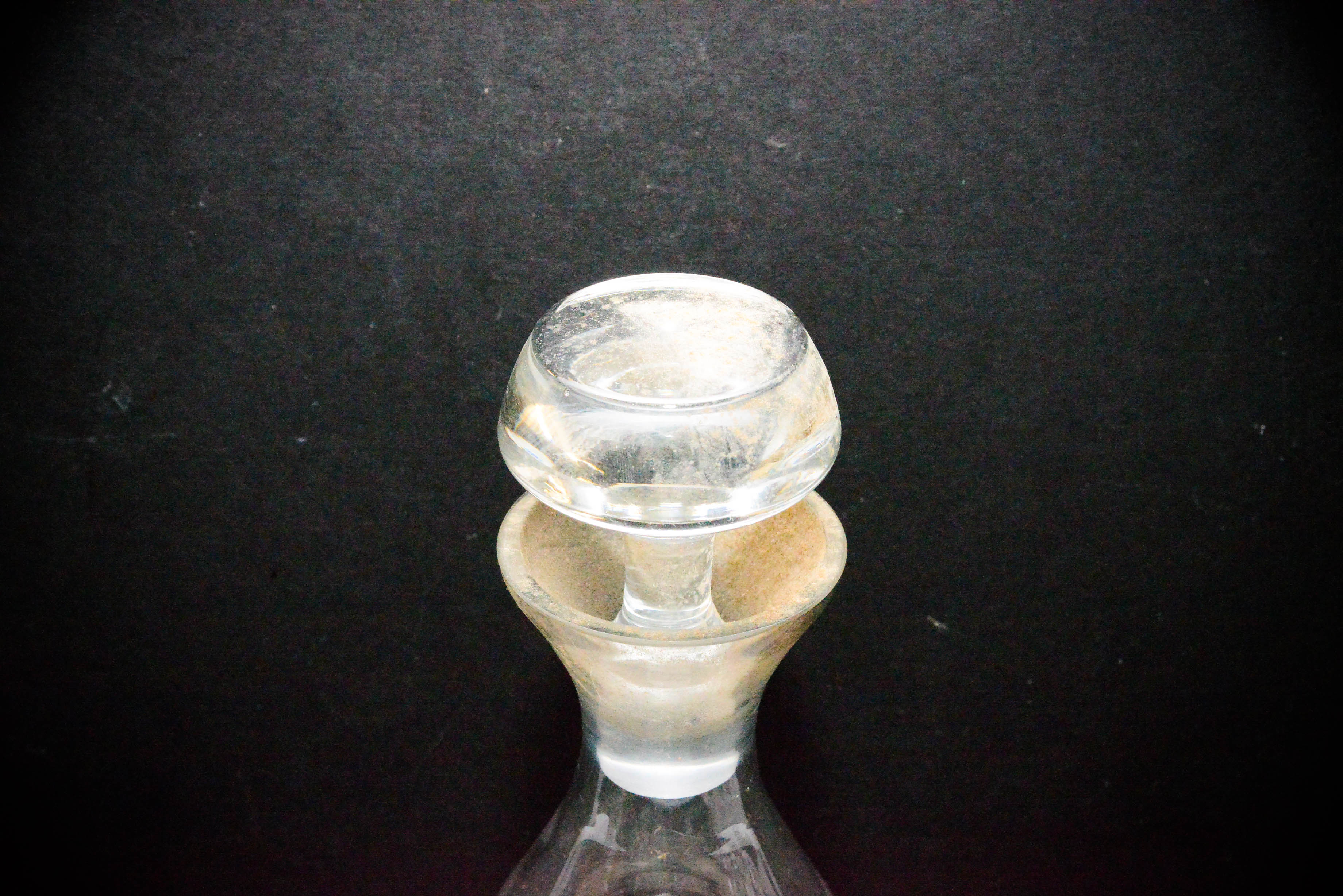 Decanter and Burgundy Glasses