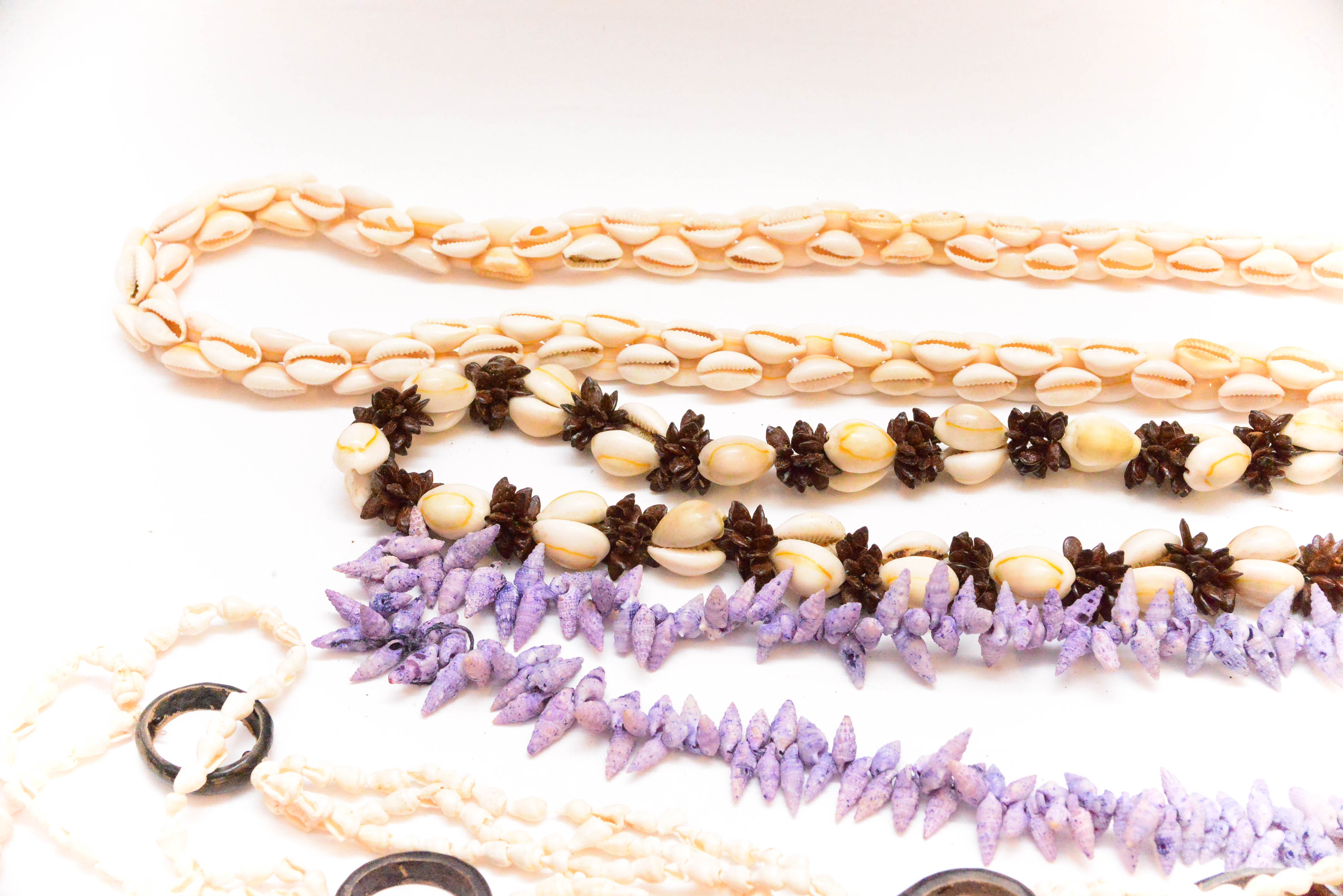 Vintage Costume Jewelry with Shells