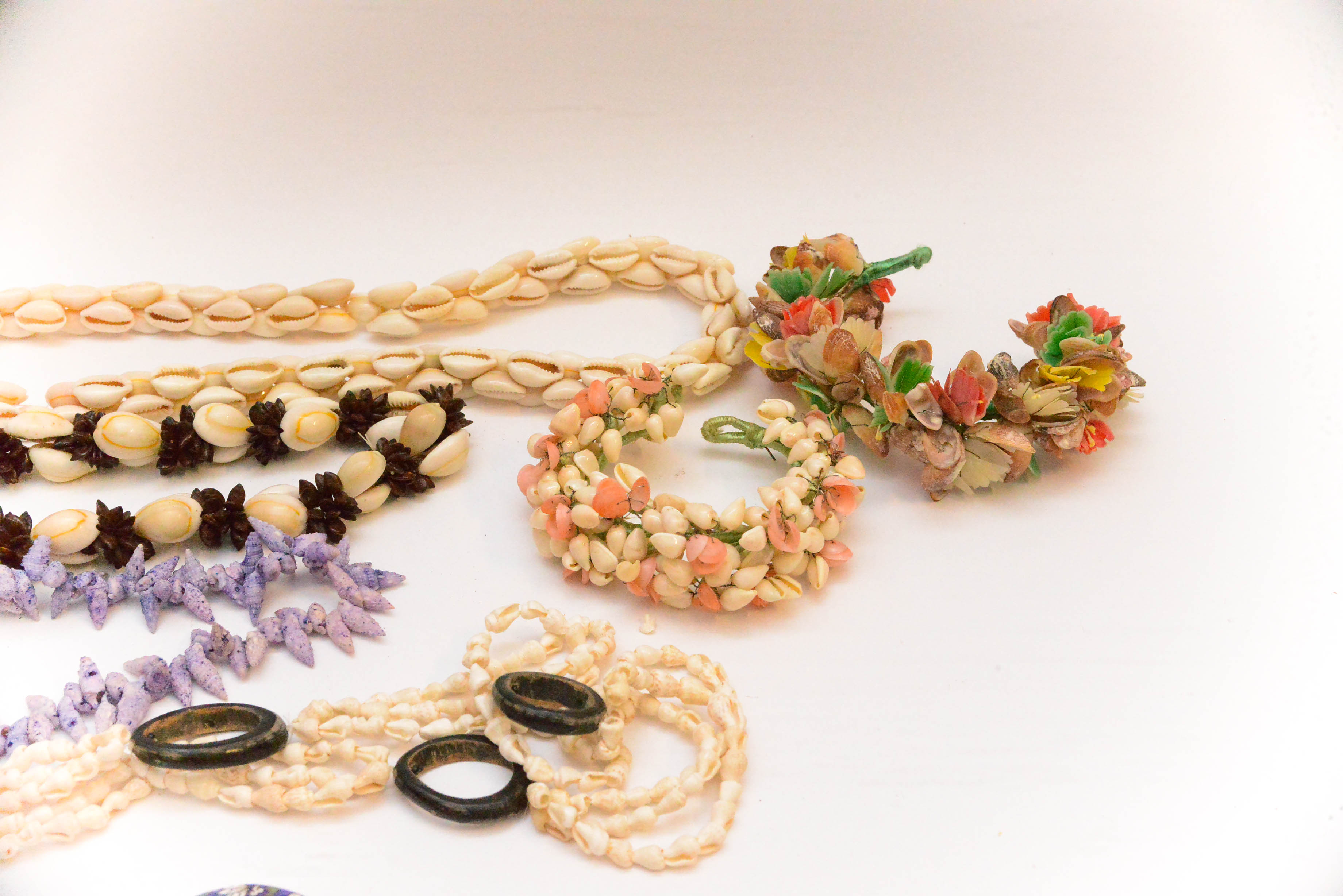 Vintage Costume Jewelry with Shells