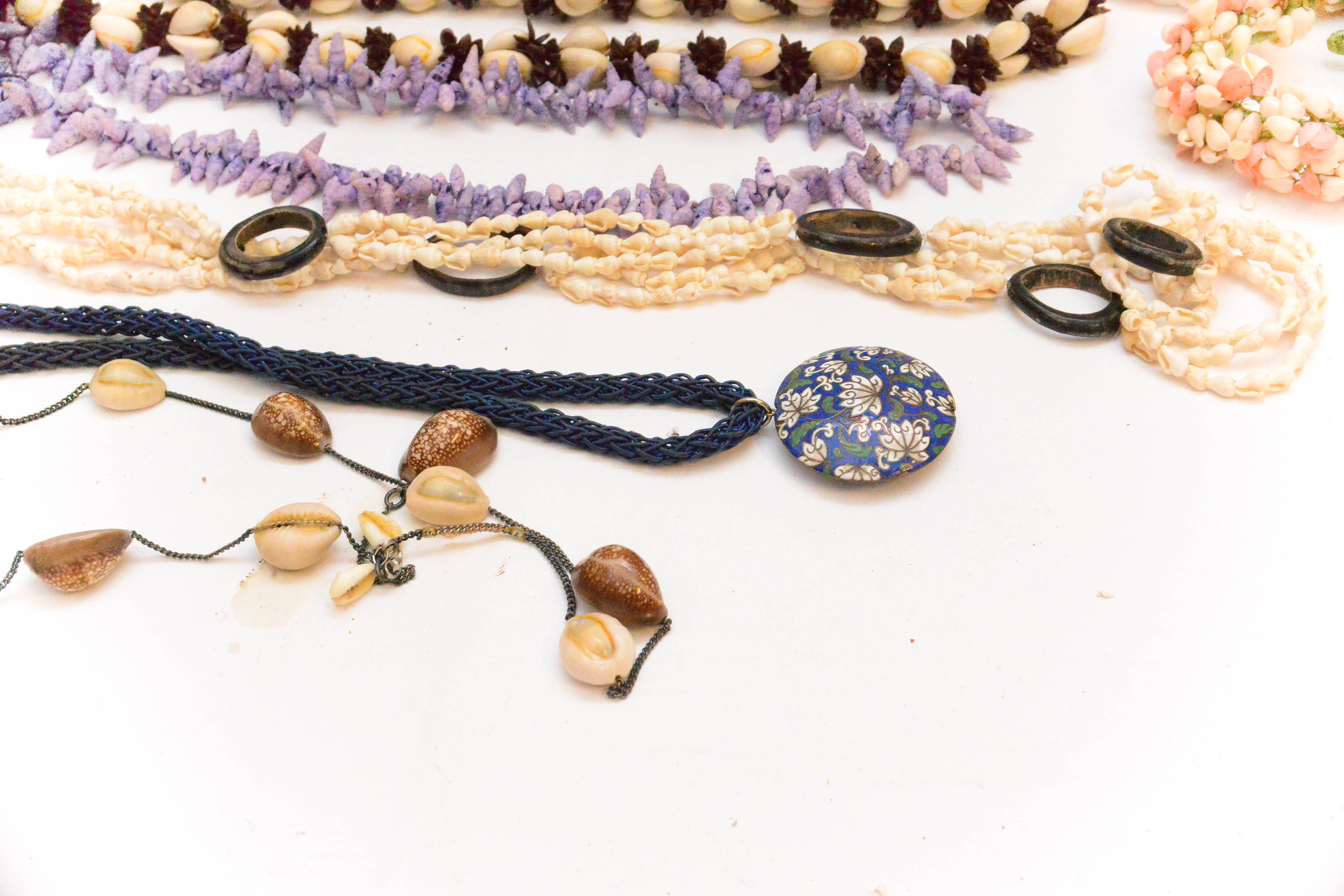 Vintage Costume Jewelry with Shells