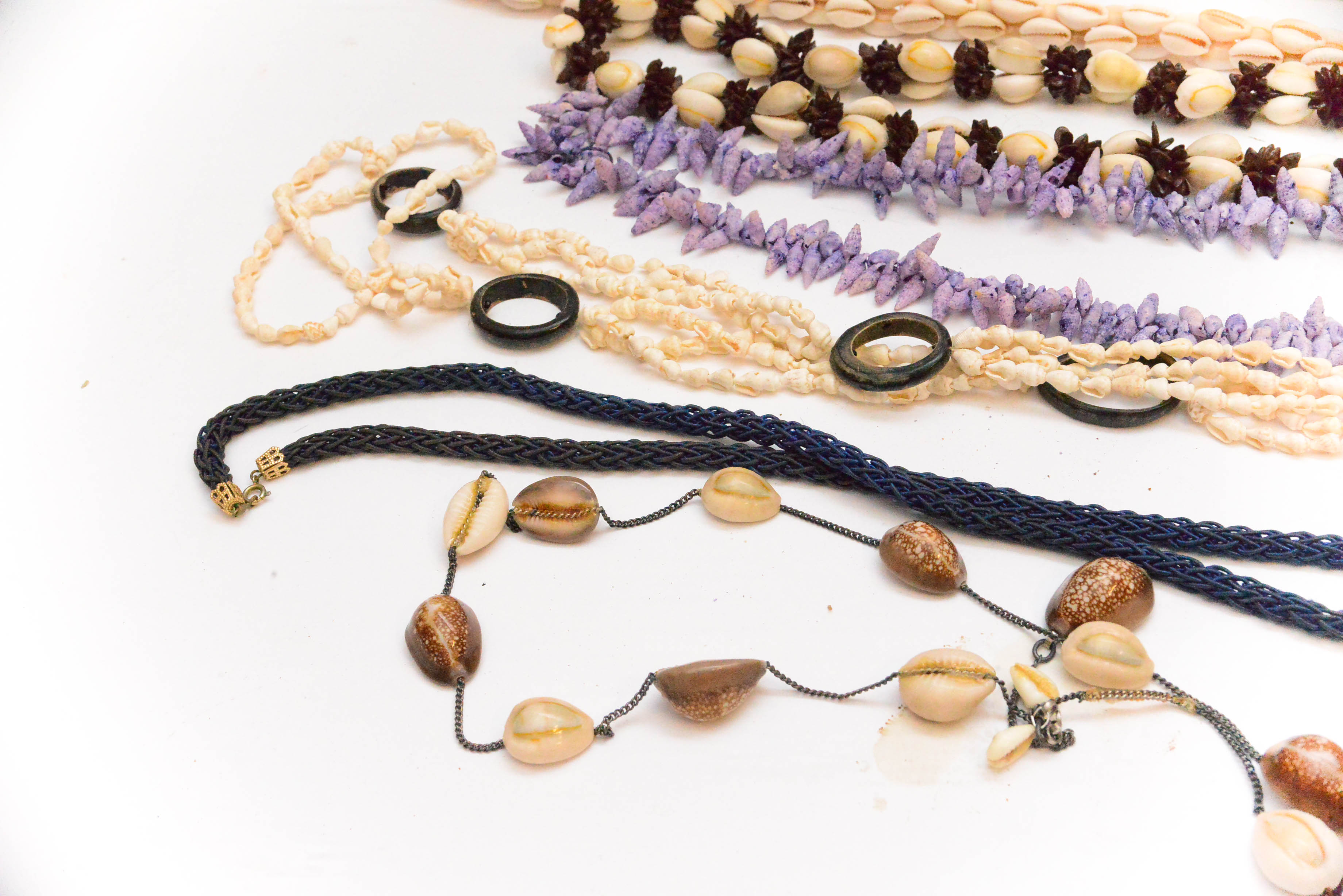 Vintage Costume Jewelry with Shells