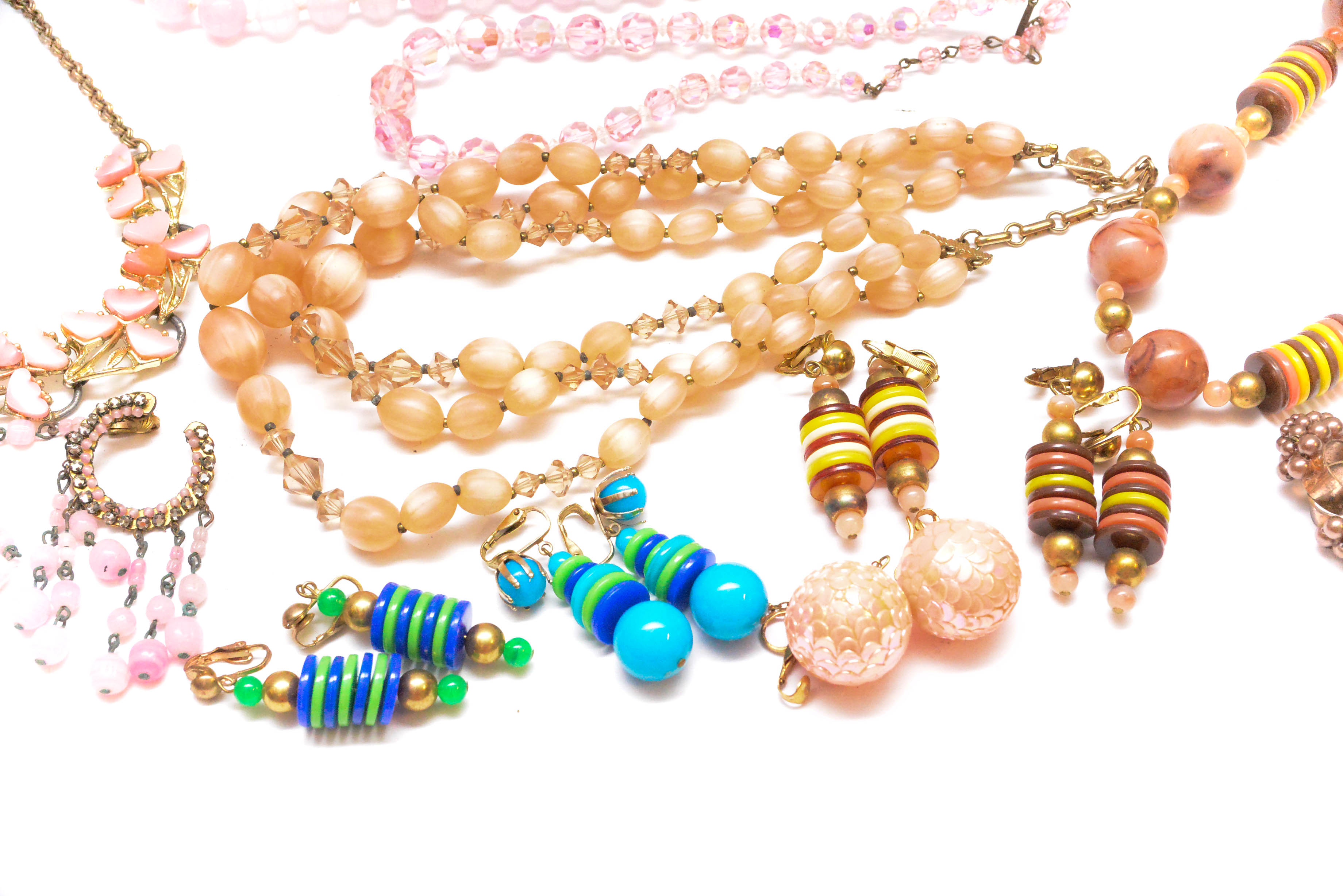 Assorted Collection of Colorful Costume Jewelry