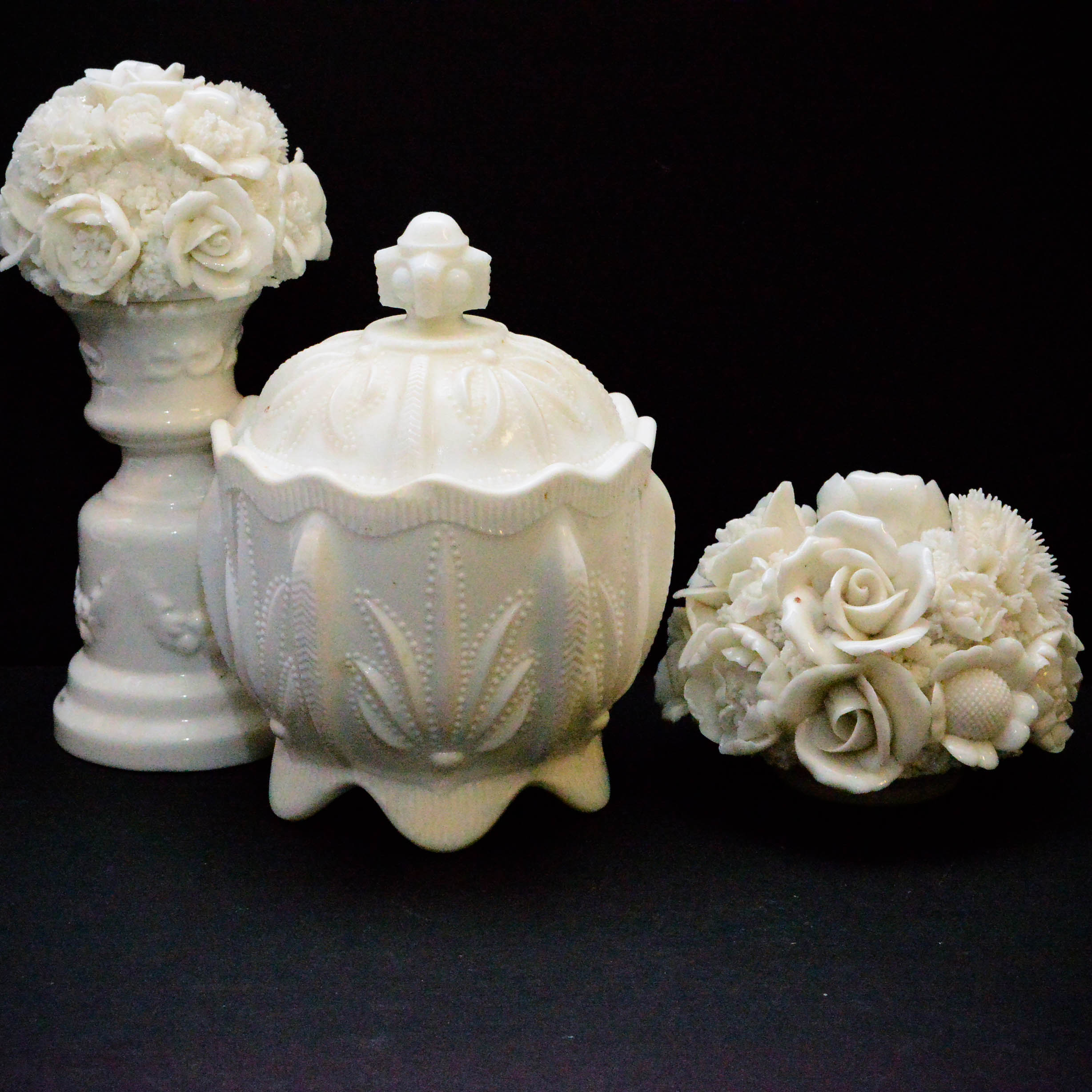 MIlk Glass Decor