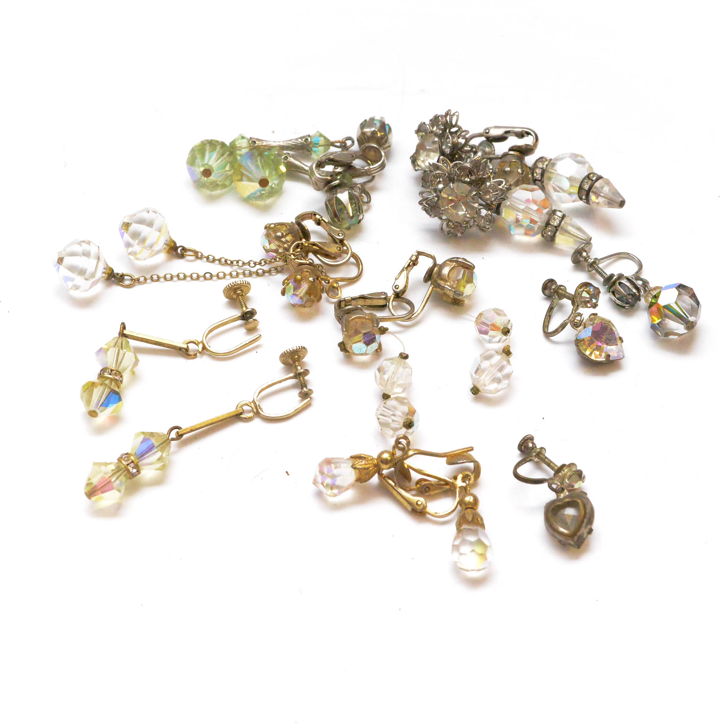 Collection of Vintage Costume Earrings