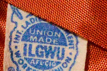 Vintage Orange Velour and Faux Fur Coat