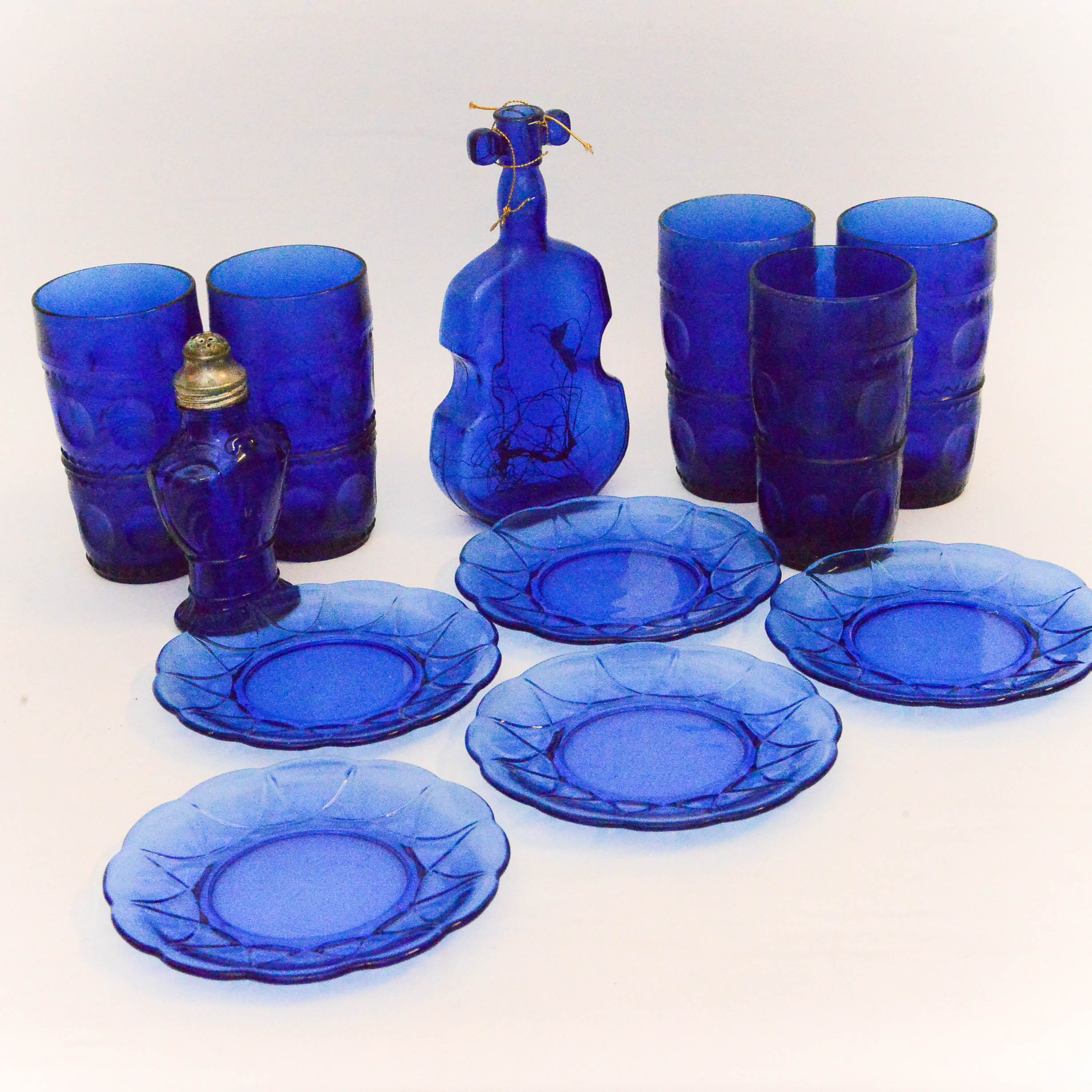 Collection of Blue Glassware