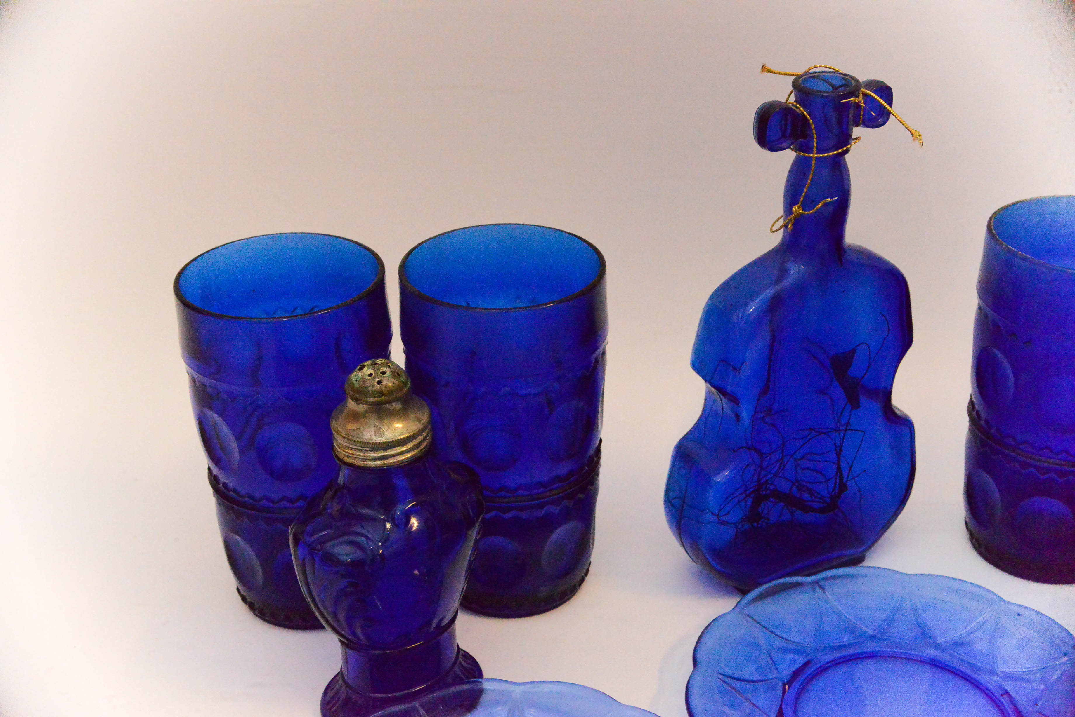 Collection of Blue Glassware