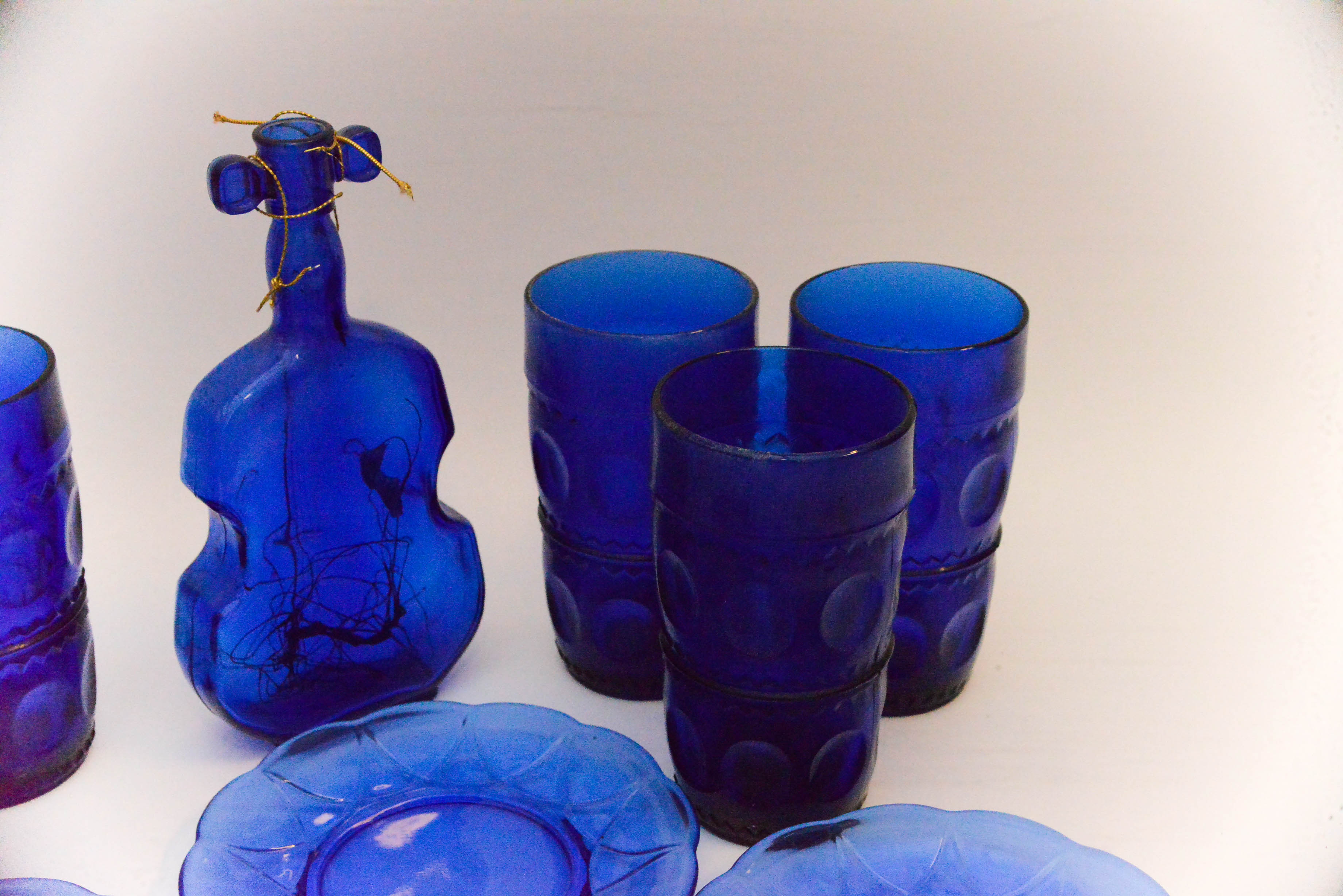 Collection of Blue Glassware